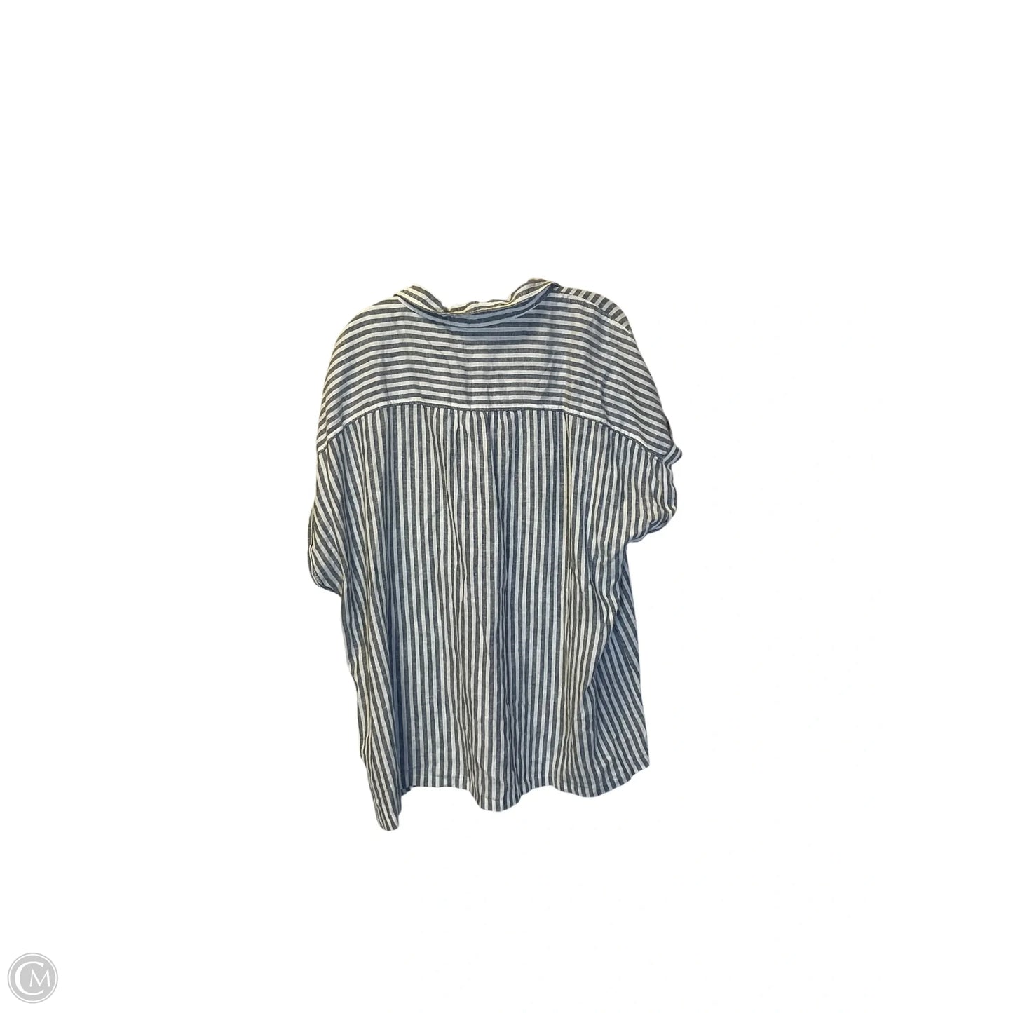 Top Short Sleeve By Orvis In Striped Pattern, Size: Xxl
