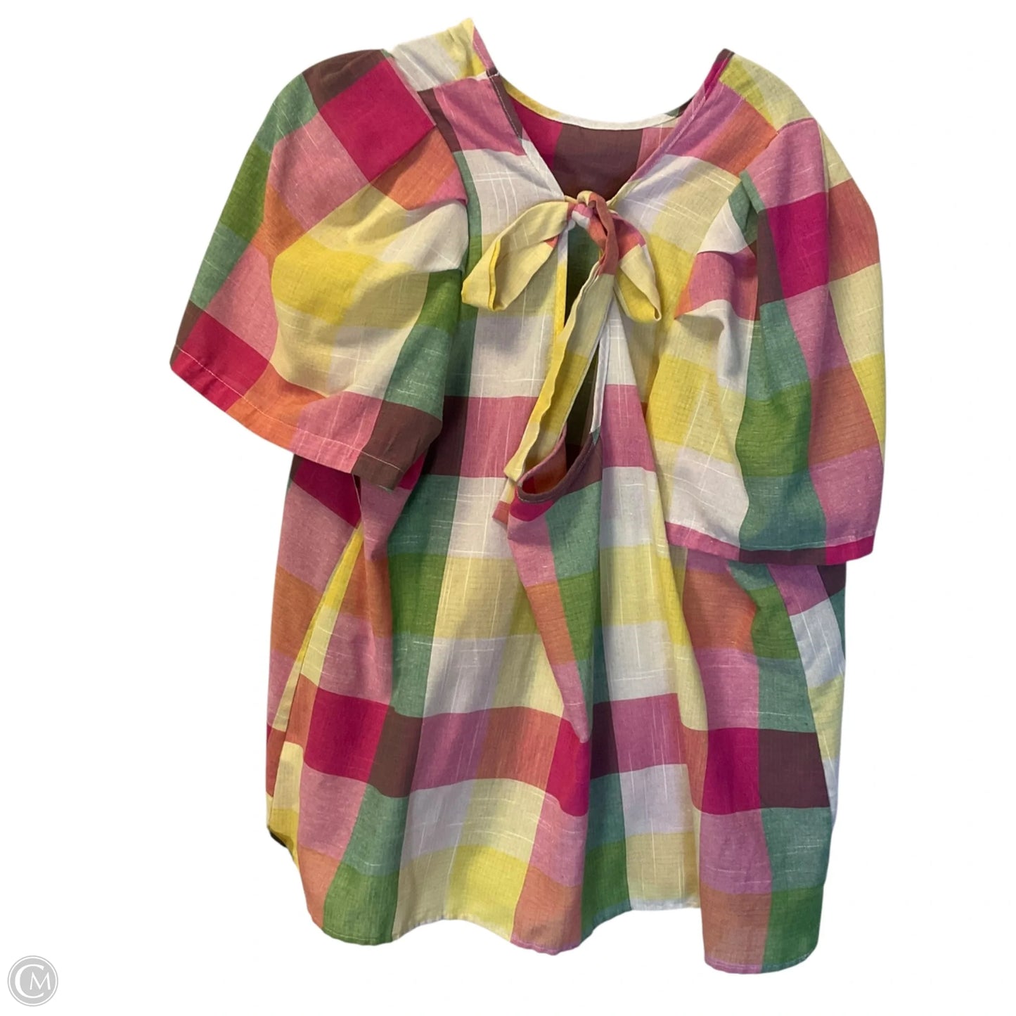 Top Short Sleeve By Shein In Multi-colored, Size: 4x