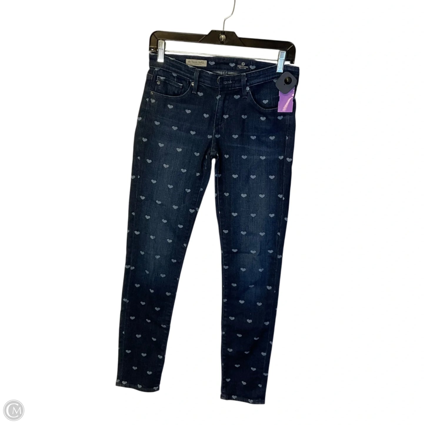 Jeans Skinny By Adriano Goldschmied In Blue Denim, Size: 4