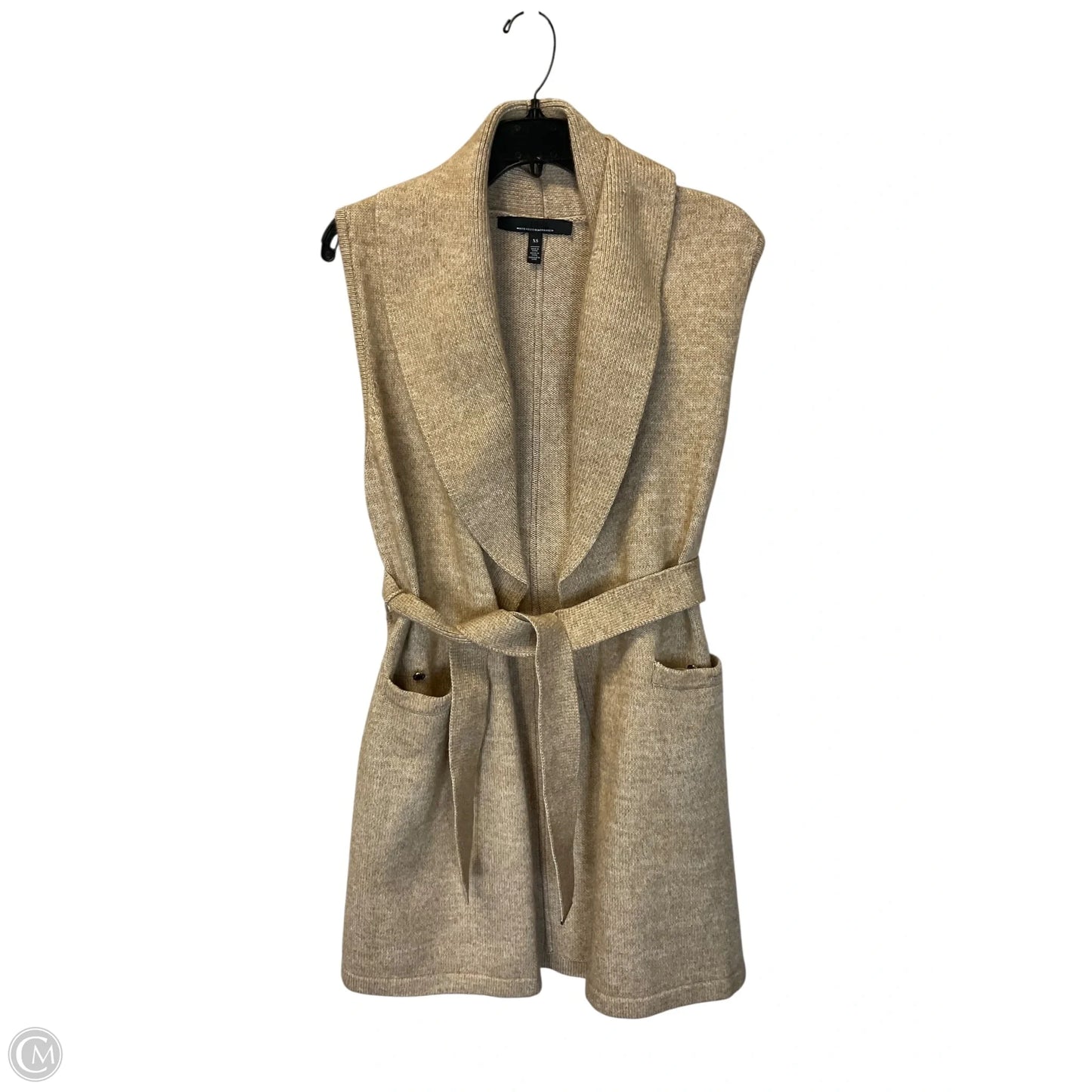 Vest Sweater By White House Black Market In Tan, Size: Xs