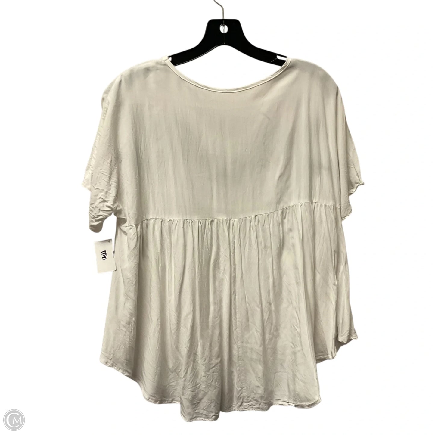 Top Short Sleeve By Clothes Mentor In White, Size: L