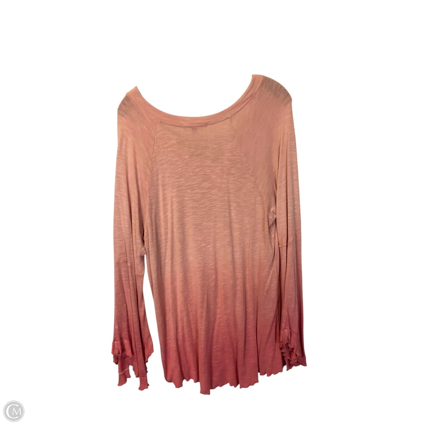 Top Long Sleeve By Seven 7 In Pink, Size: Xl