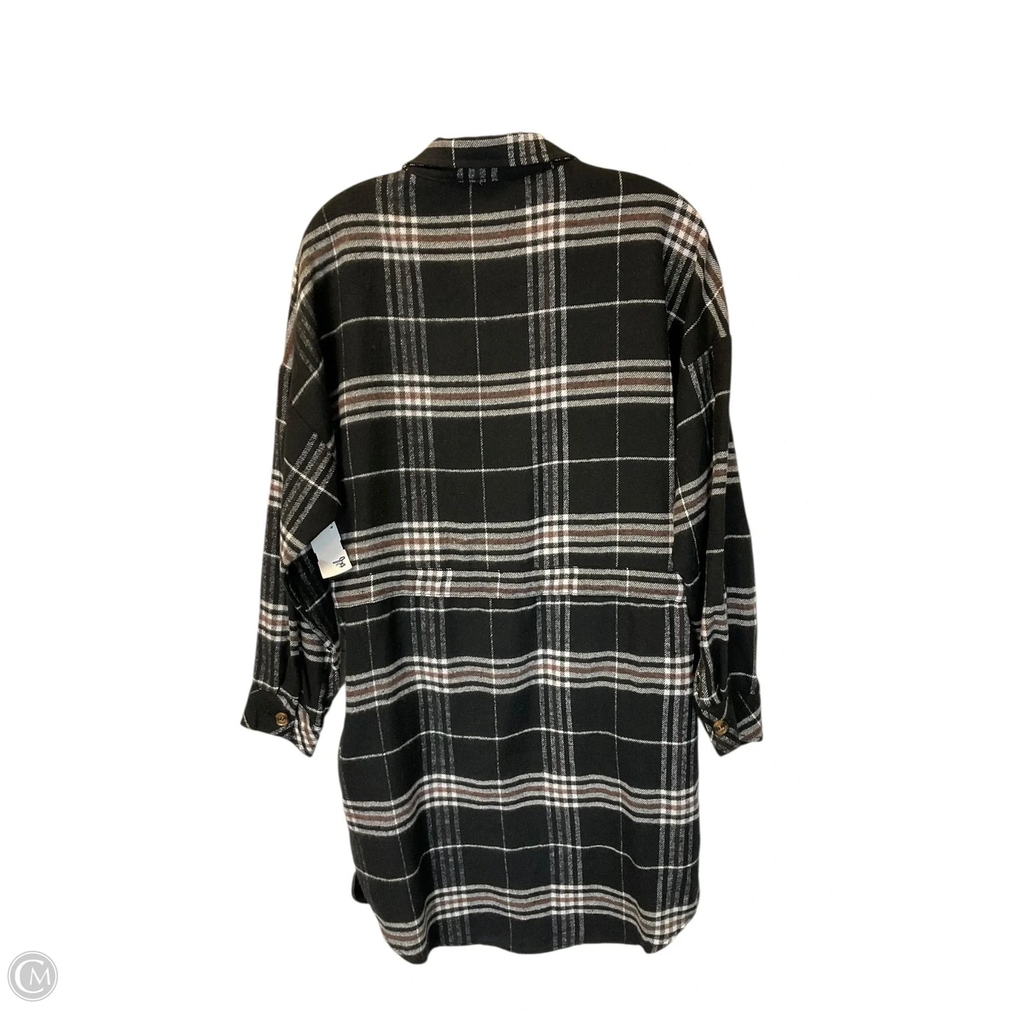 Dress Casual Midi By Ci Sono In Plaid Pattern, Size: M
