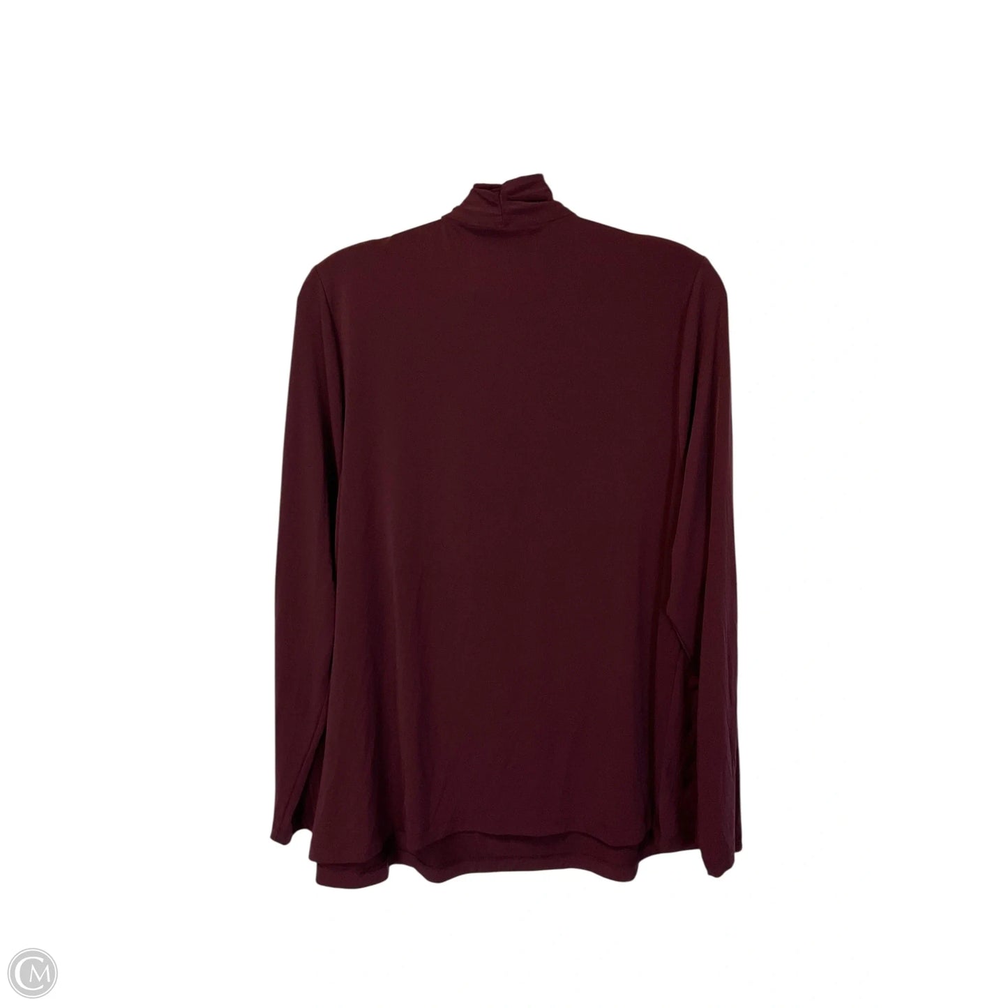 Top Long Sleeve By Lane Bryant In Maroon, Size: 1x