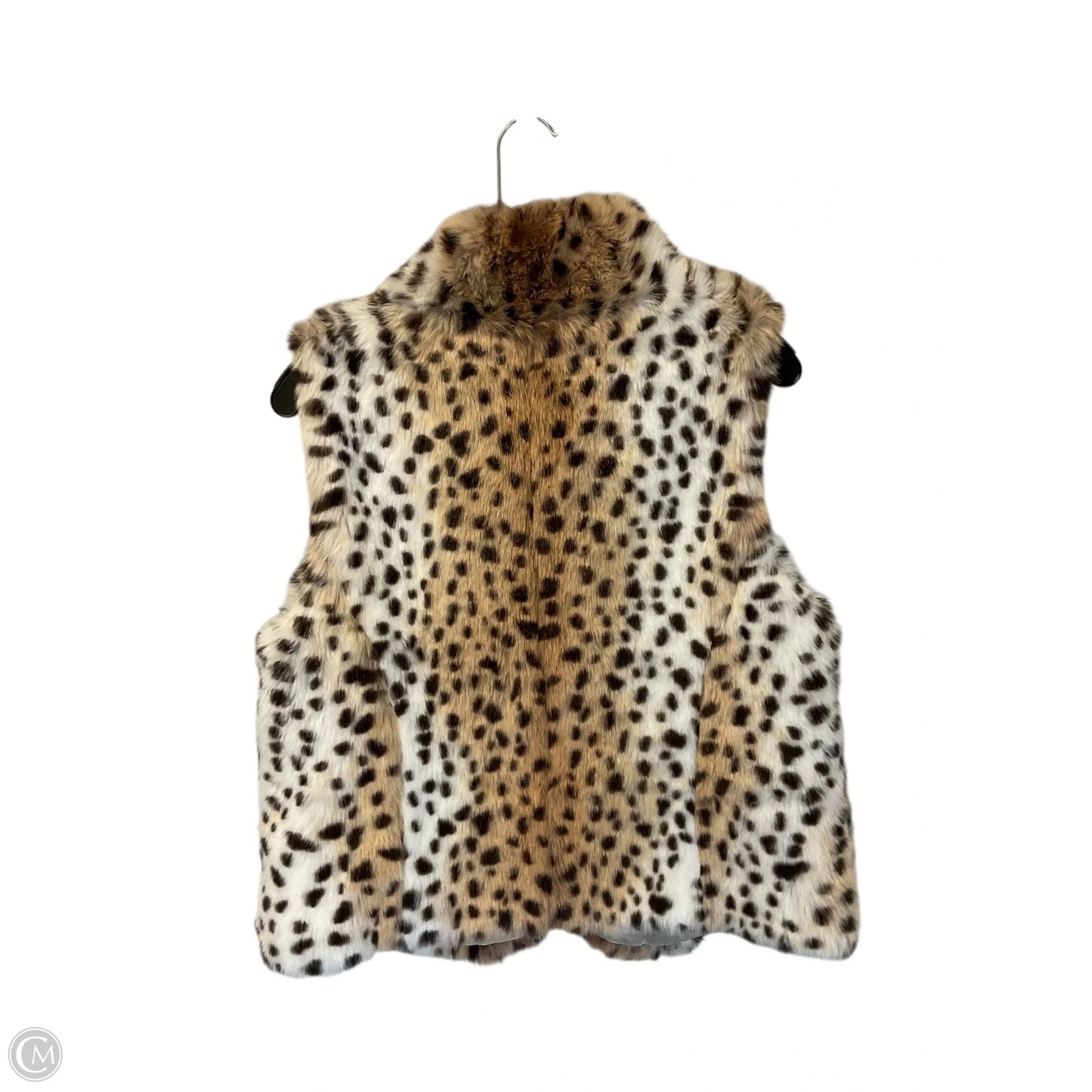 Vest Faux Fur & Sherpa By Loft In Animal Print, Size: M