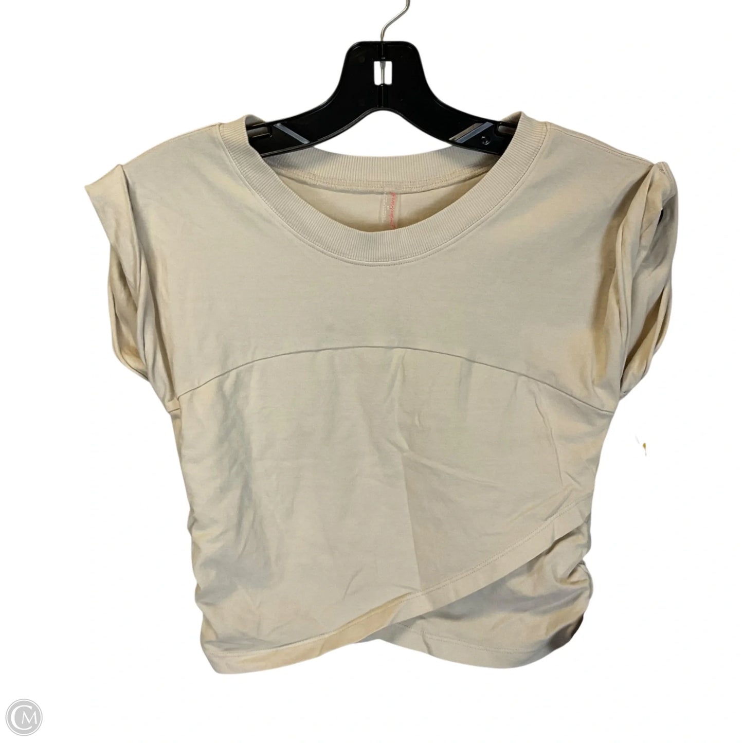 Top Short Sleeve By Free People In Cream, Size: S