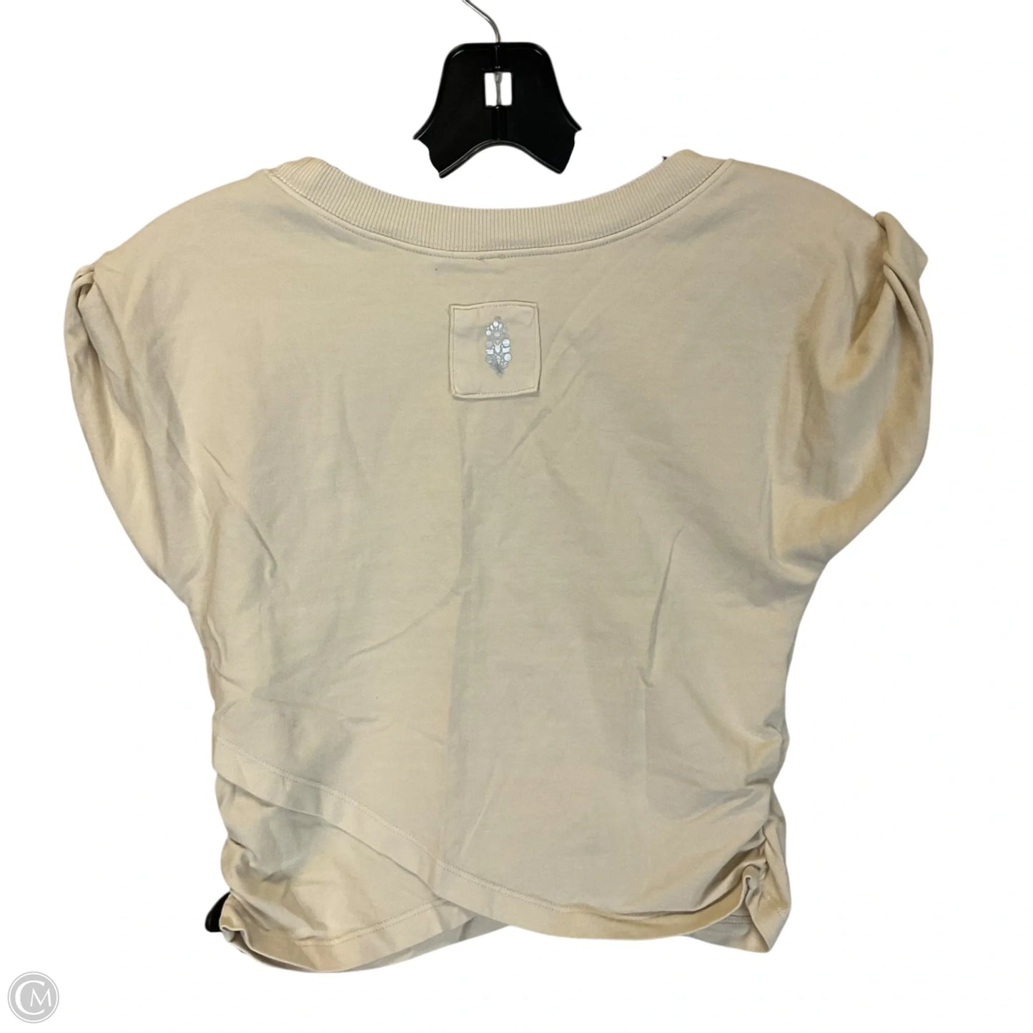 Top Short Sleeve By Free People In Cream, Size: S