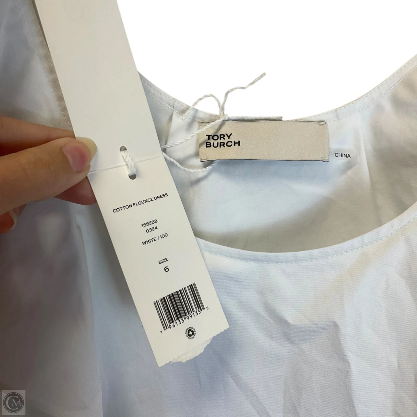 Dress Designer By Tory Burch In White, Size: 6