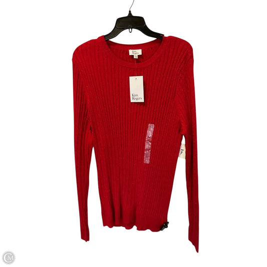 Sweater By Kim Rogers In Red, Size: Xl