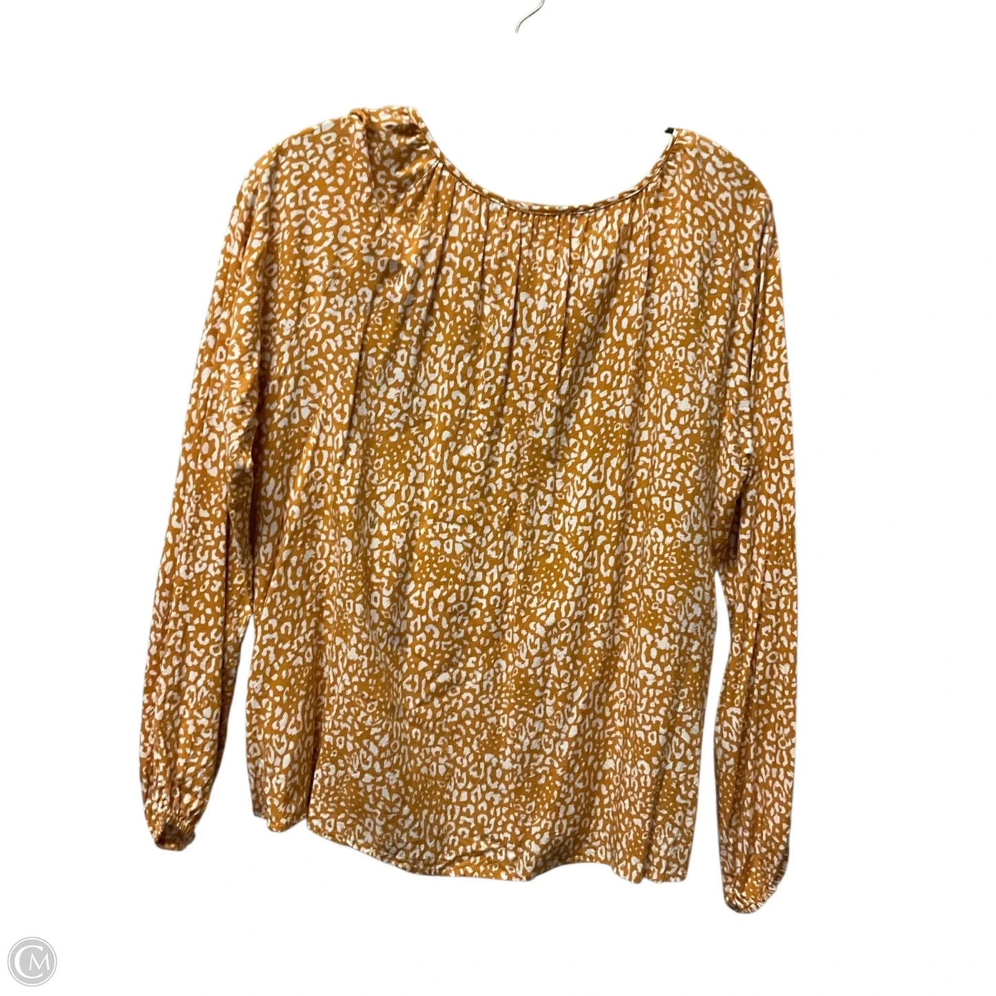 Top Long Sleeve By Savanna Jane In Yellow, Size: M