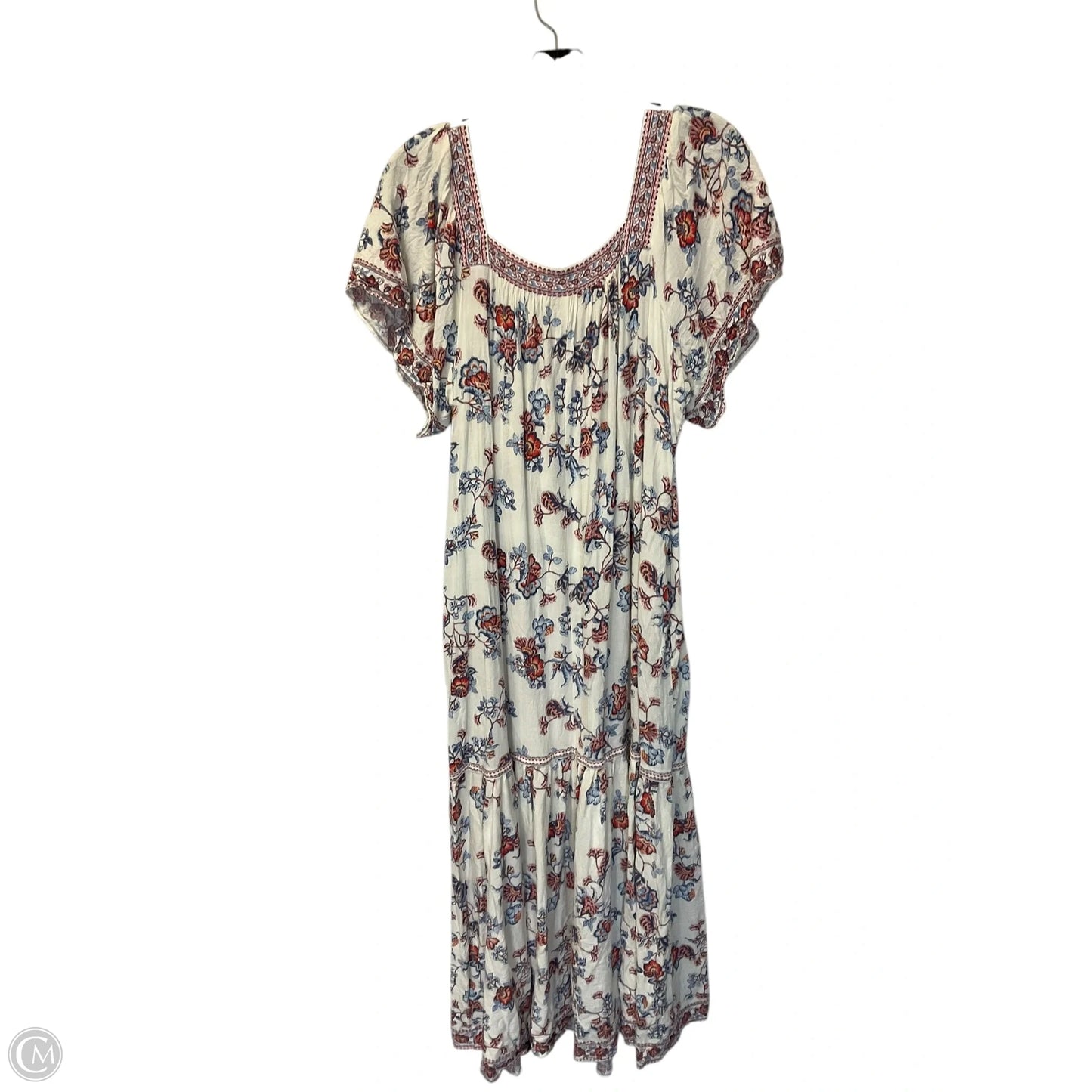 Dress Casual Maxi By Max Studio In Blue & Red, Size: L