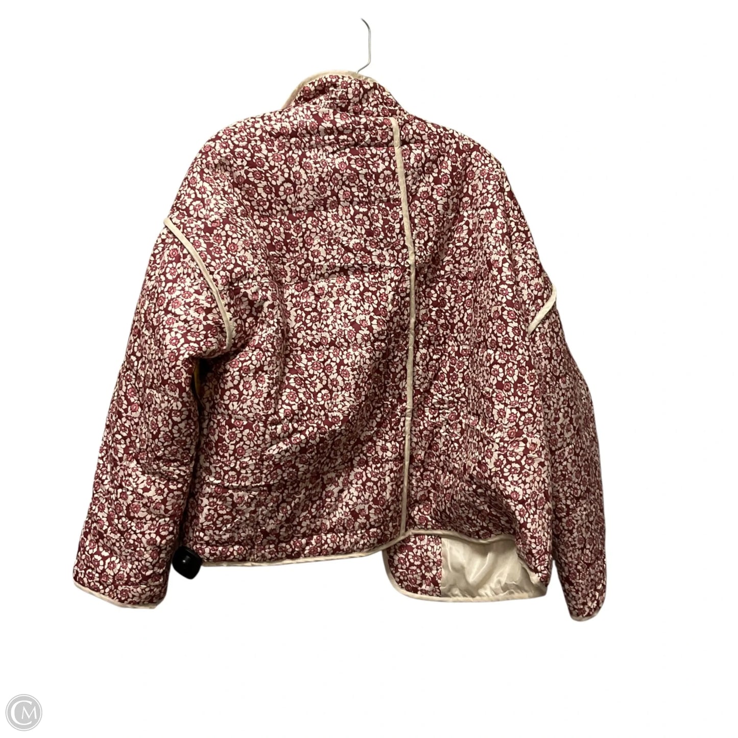 Jacket Other By Clothes Mentor In Cream & Red, Size: L