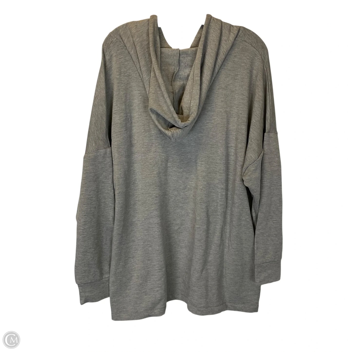 Sweatshirt Hoodie By Cable And Gauge In Grey, Size: 2x