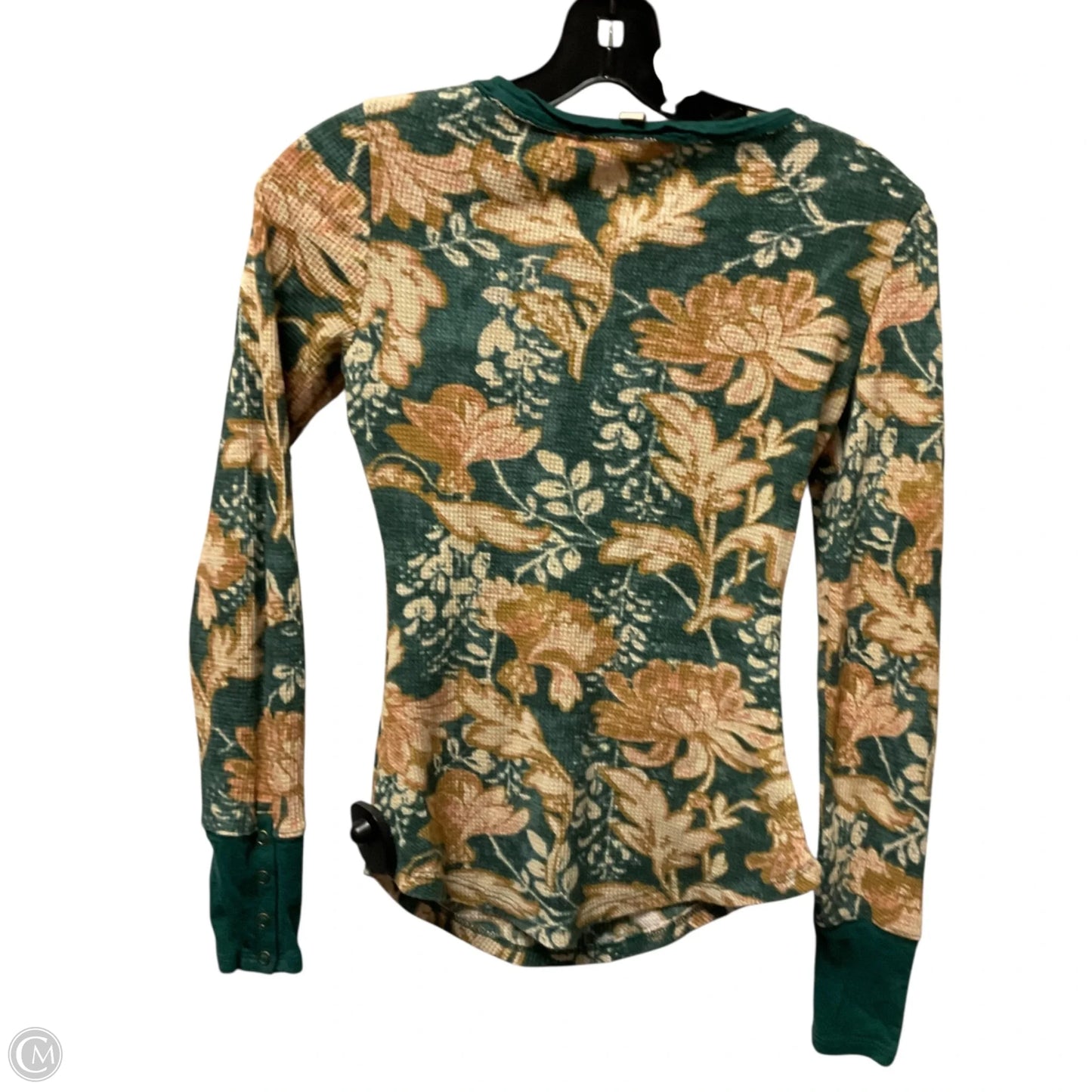 Top Long Sleeve By Pilcro In Green & Yellow, Size: Xxs