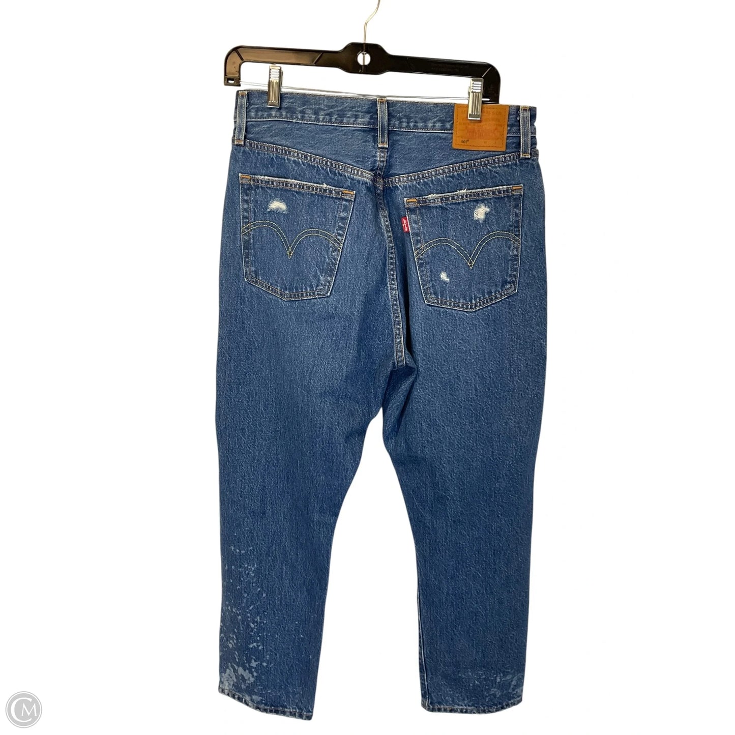 Jeans Boyfriend By Levis In Blue Denim, Size: 6