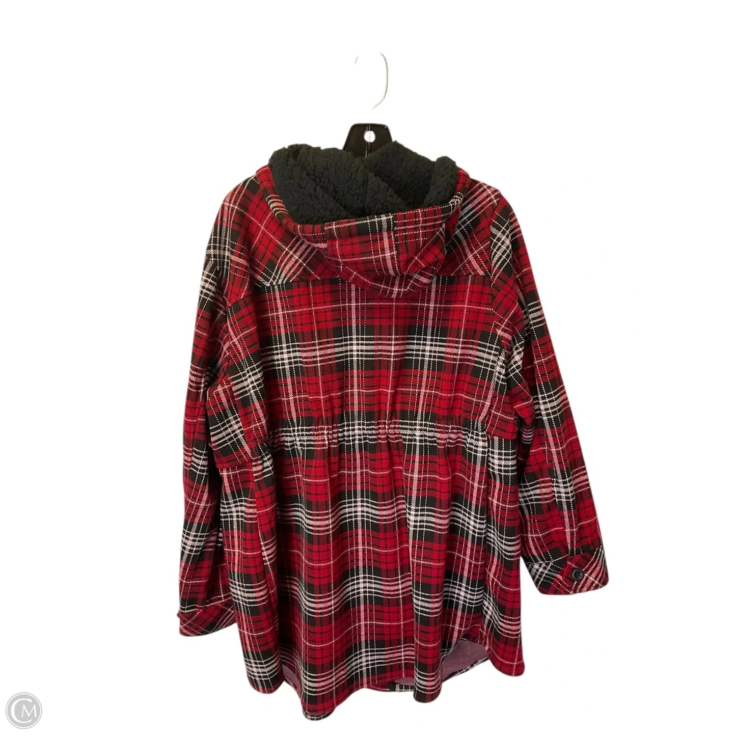 Coat Peacoat By Torrid In Plaid Pattern, Size: 1x