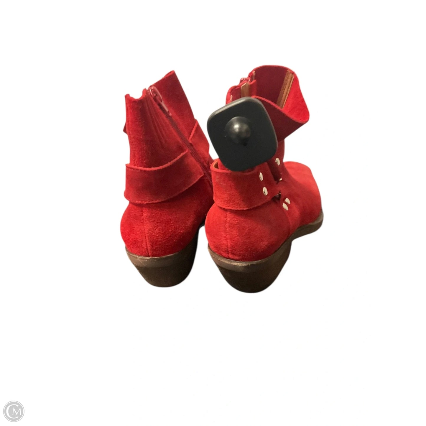 Boots Ankle Heels By Jeffrey Campbell In Red, Size: 8.5