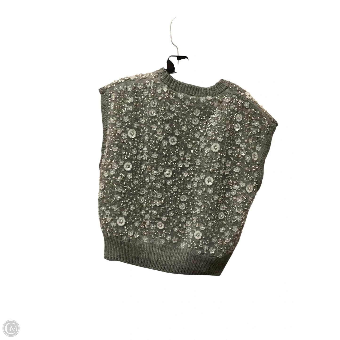 Vest Sweater By Zara In Grey, Size: M