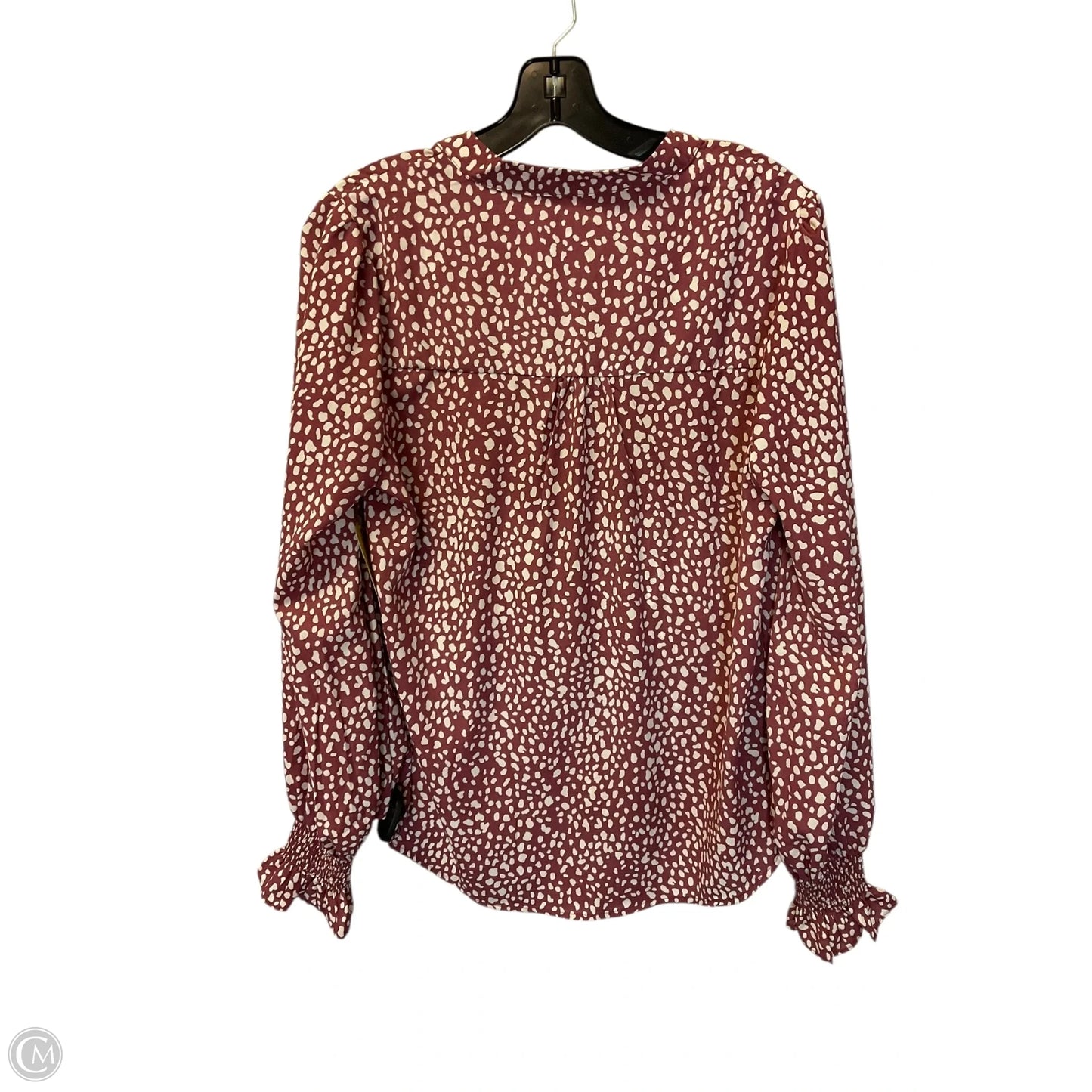 Top Long Sleeve By Vine & Love In Pink, Size: M