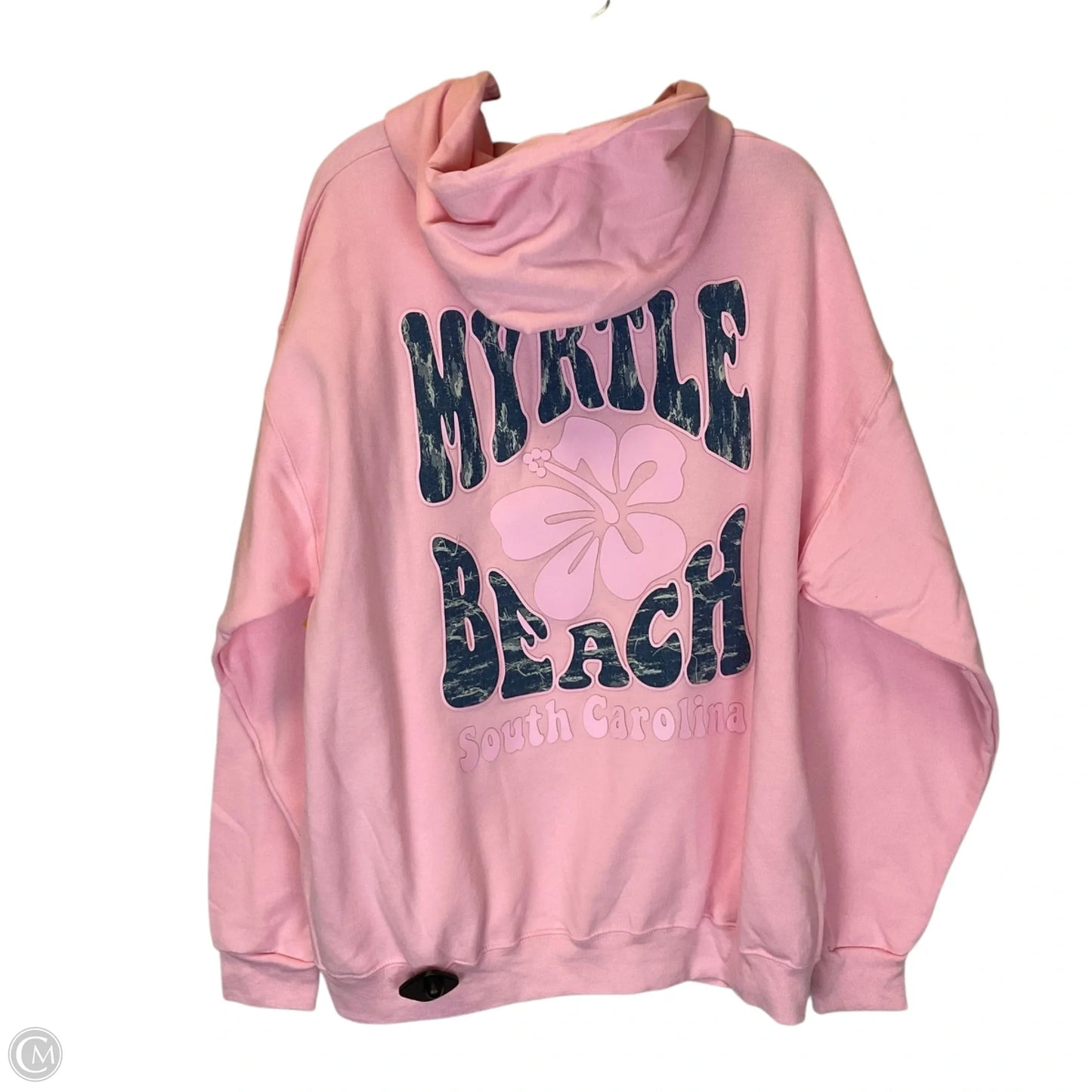 Sweatshirt Hoodie By Jerzees In Pink, Size: Xl