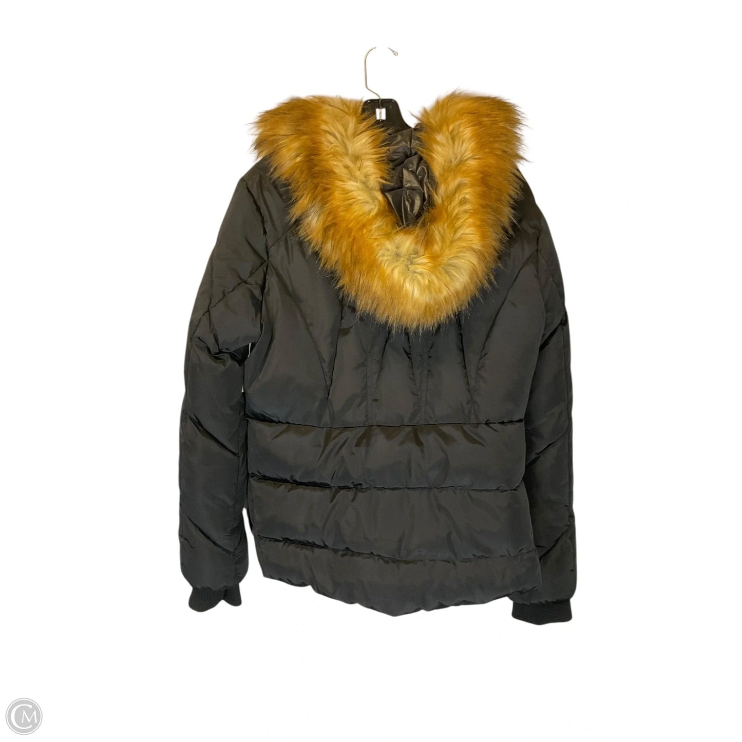 Coat Puffer & Quilted By Guess In Black, Size: Xl