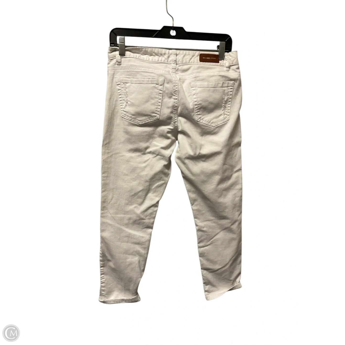 Jeans Skinny By Michael By Michael Kors In White Denim, Size: 4