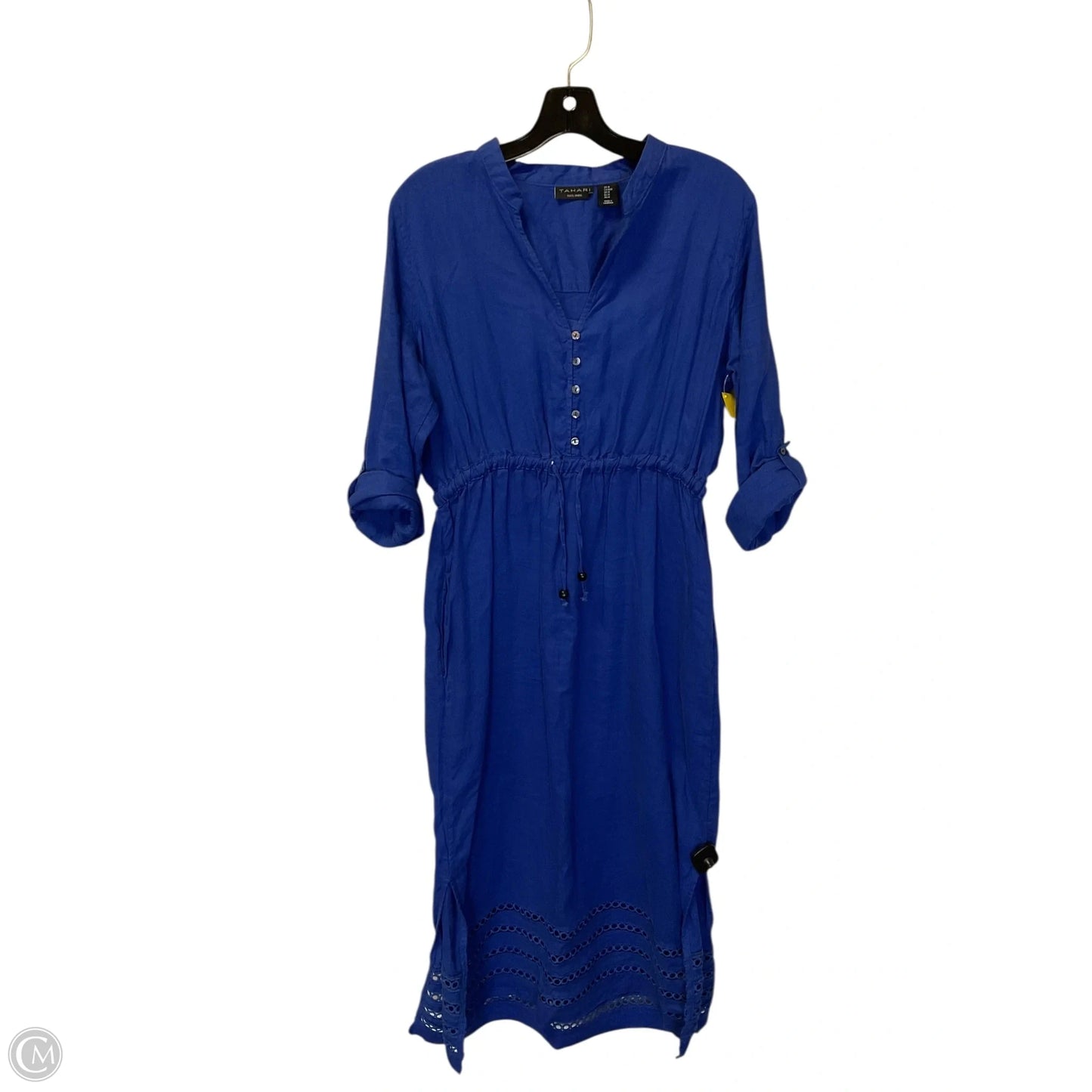 Dress Casual Maxi By Tahari In Blue, Size: M