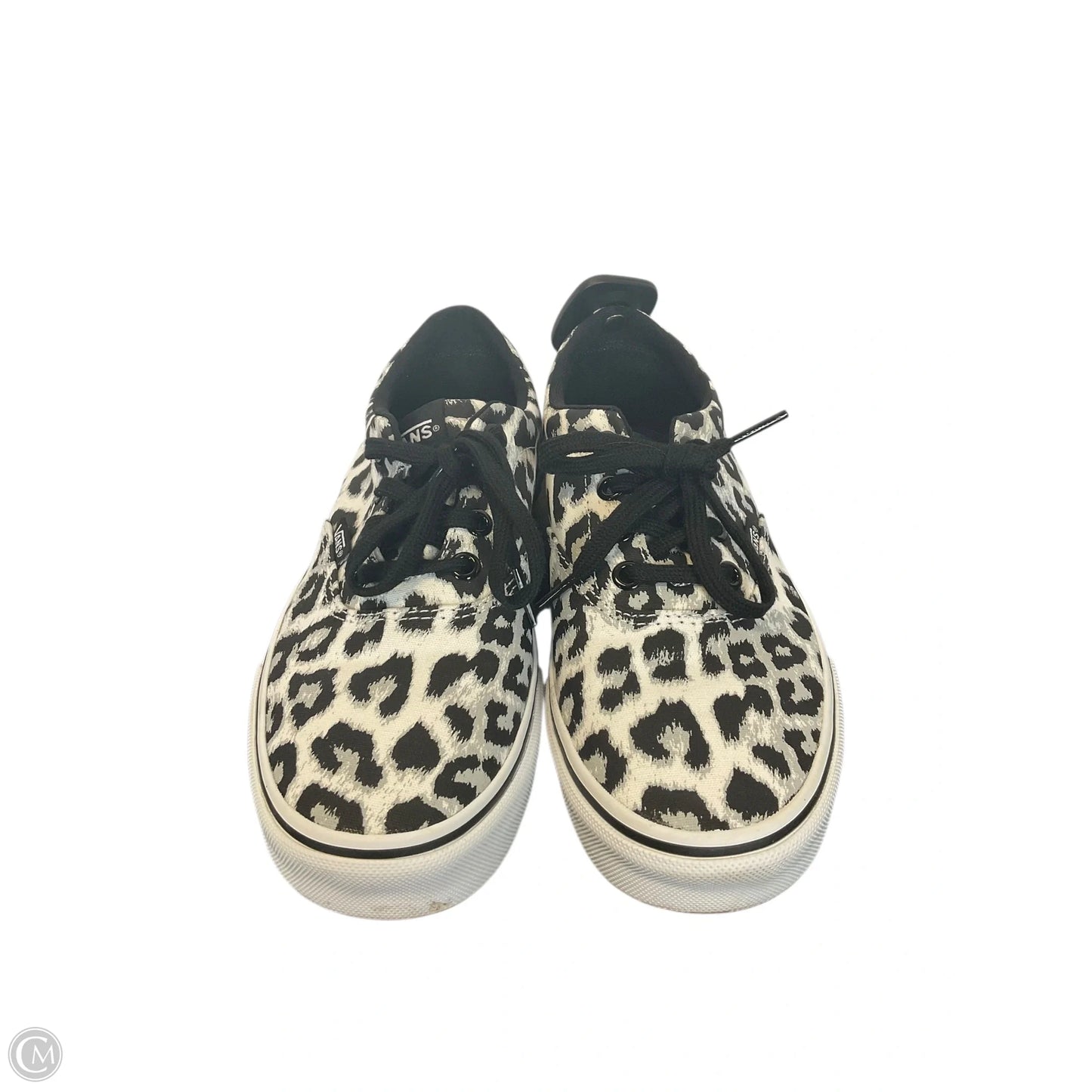 Shoes Sneakers By Vans In Black & White, Size: 6.5