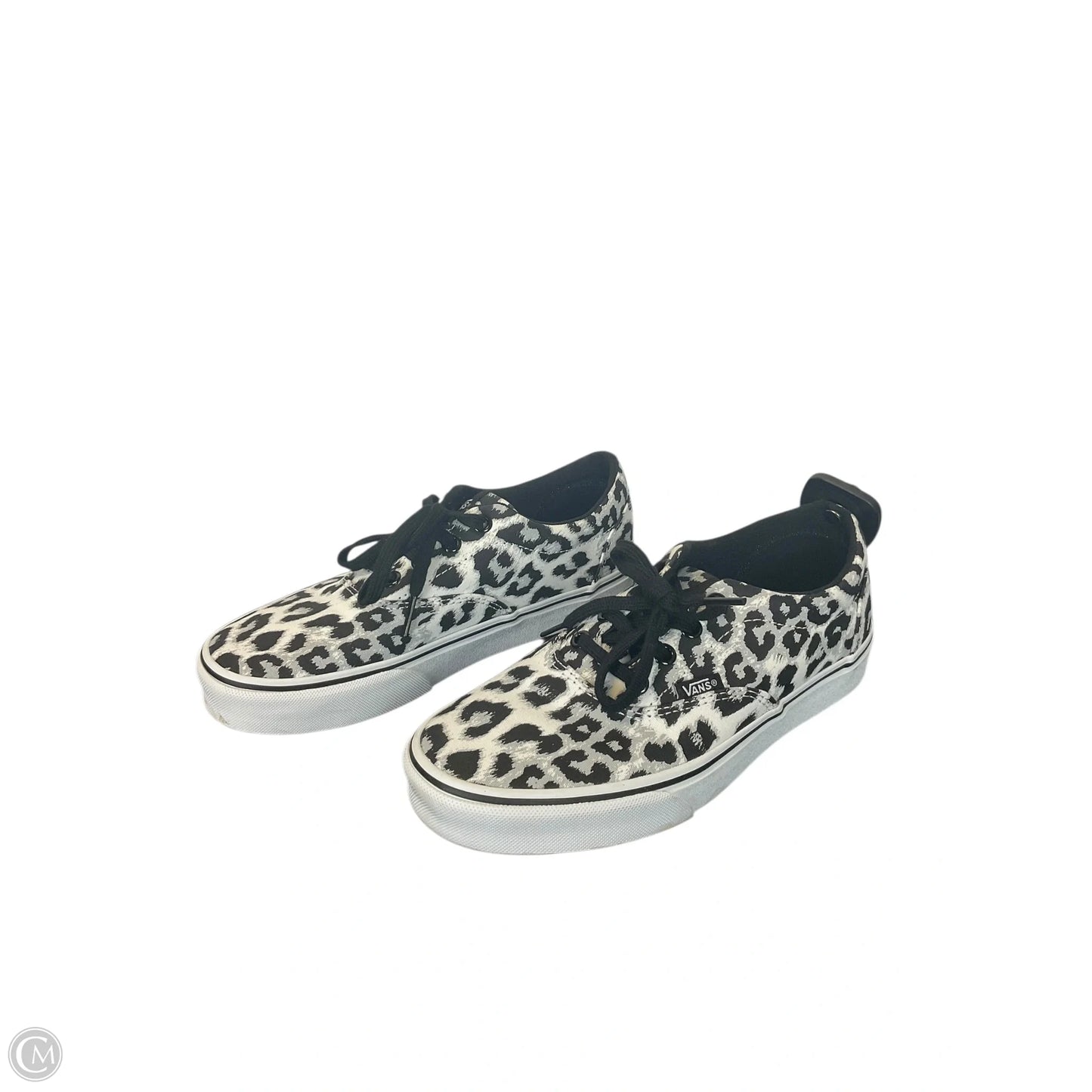 Shoes Sneakers By Vans In Black & White, Size: 6.5