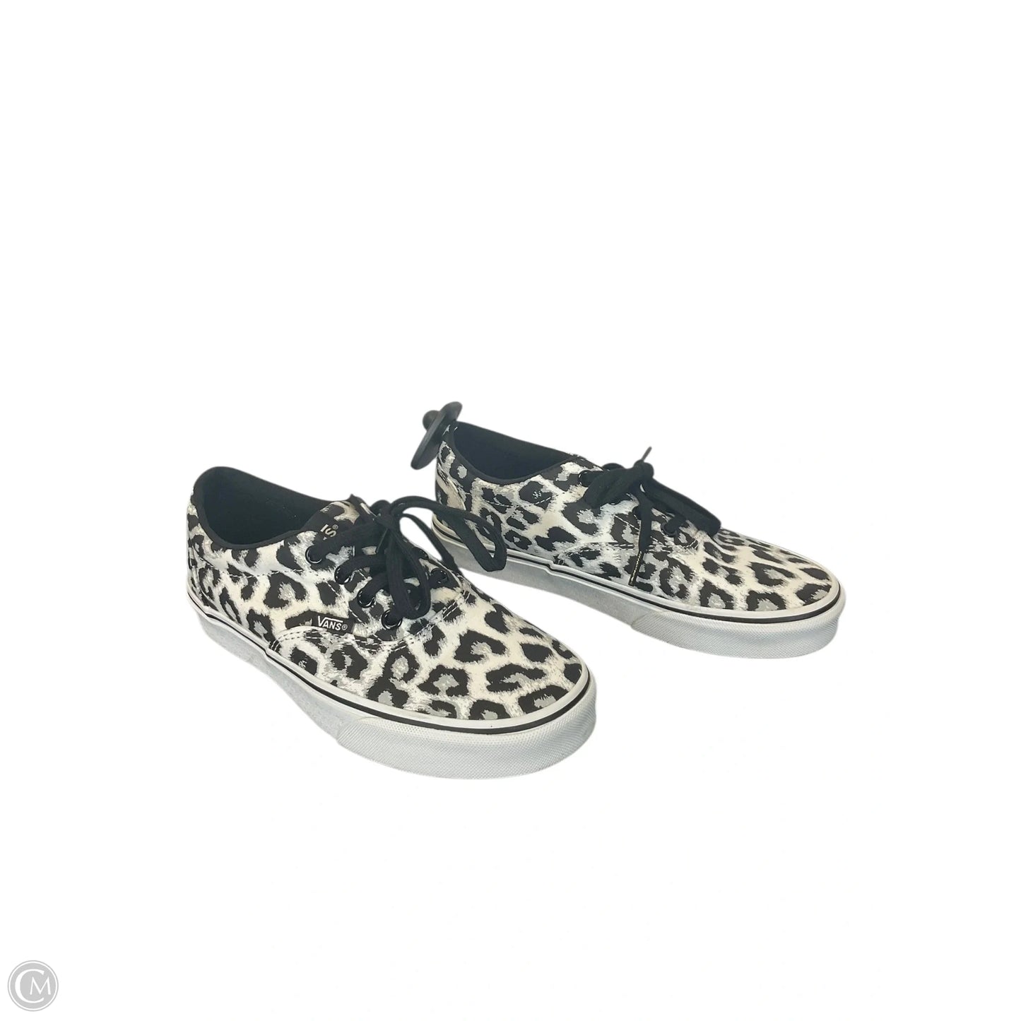 Shoes Sneakers By Vans In Black & White, Size: 6.5