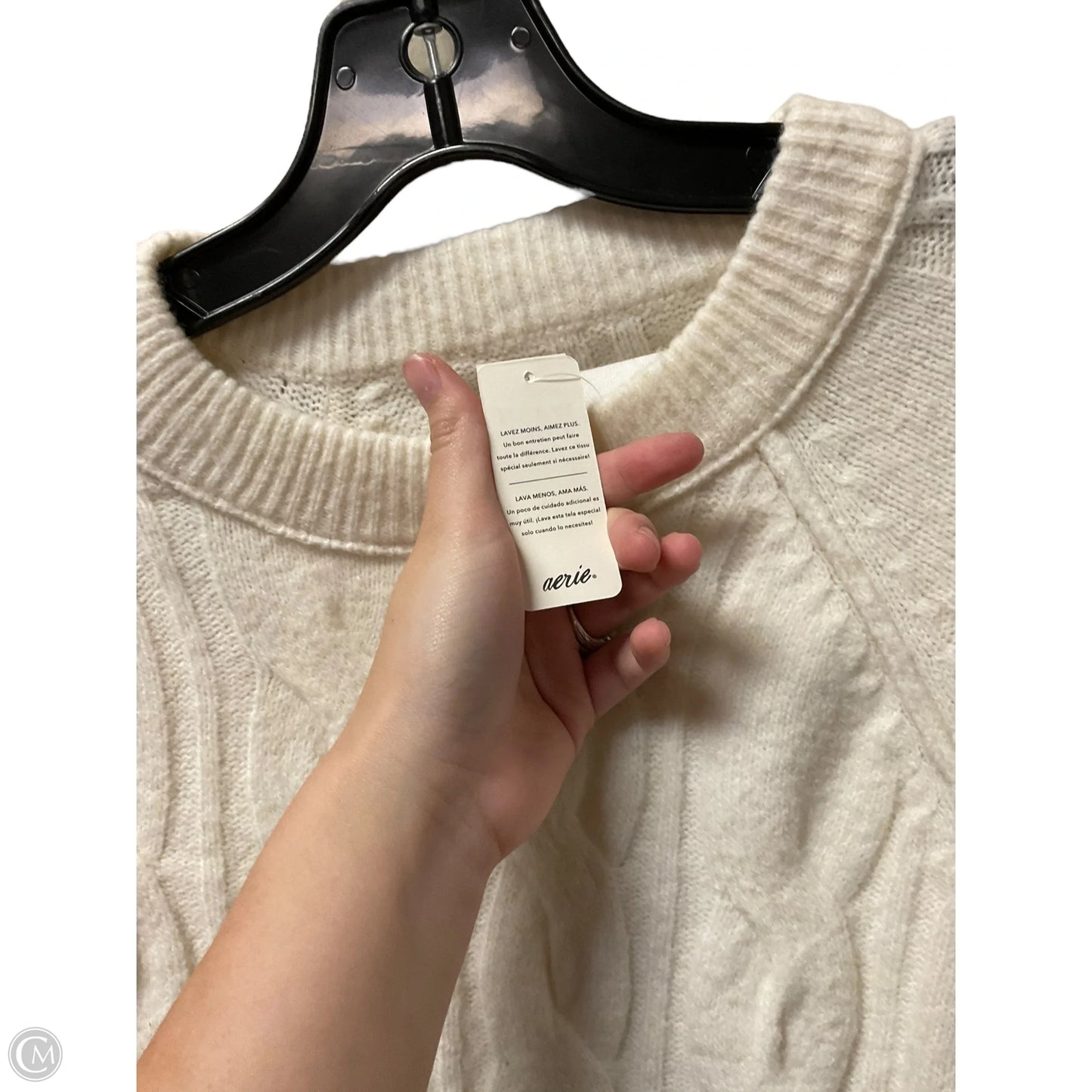 Sweater By Aerie In Cream, Size: Xs