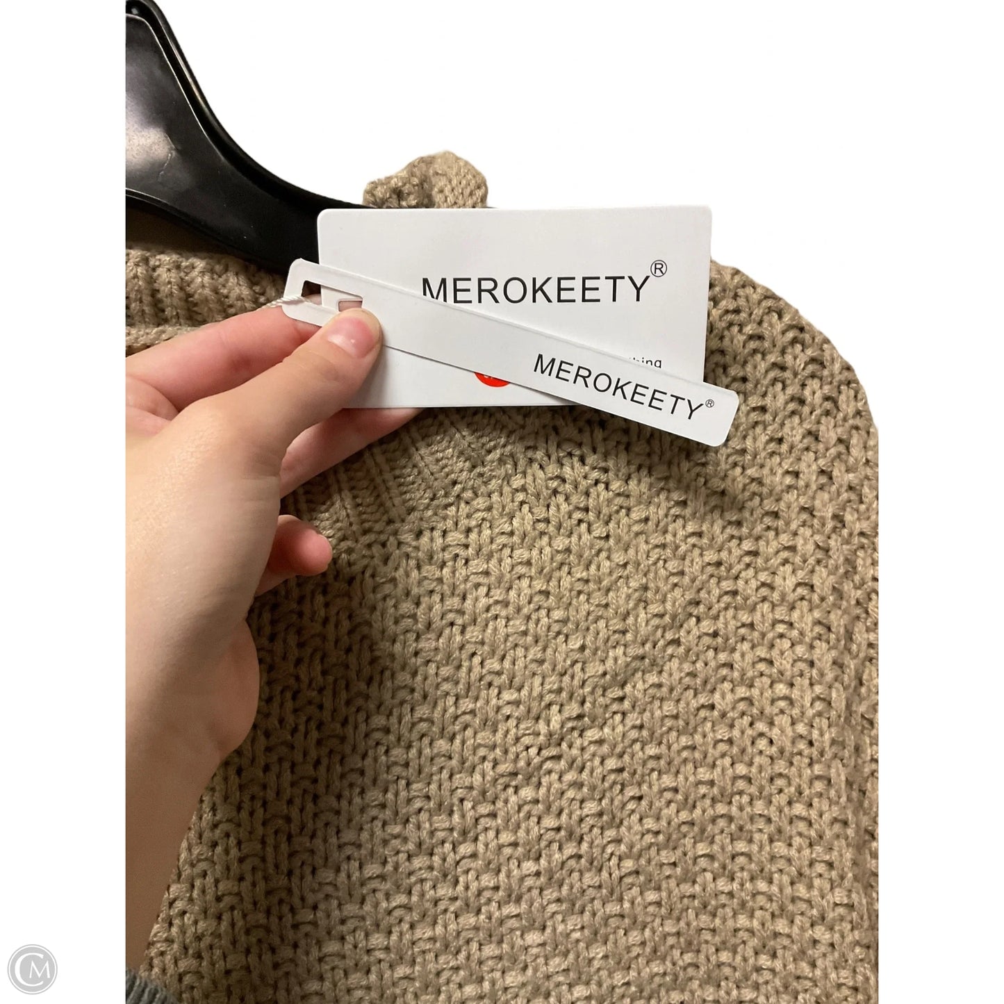Dress Sweater By Merokeety In Tan, Size: L