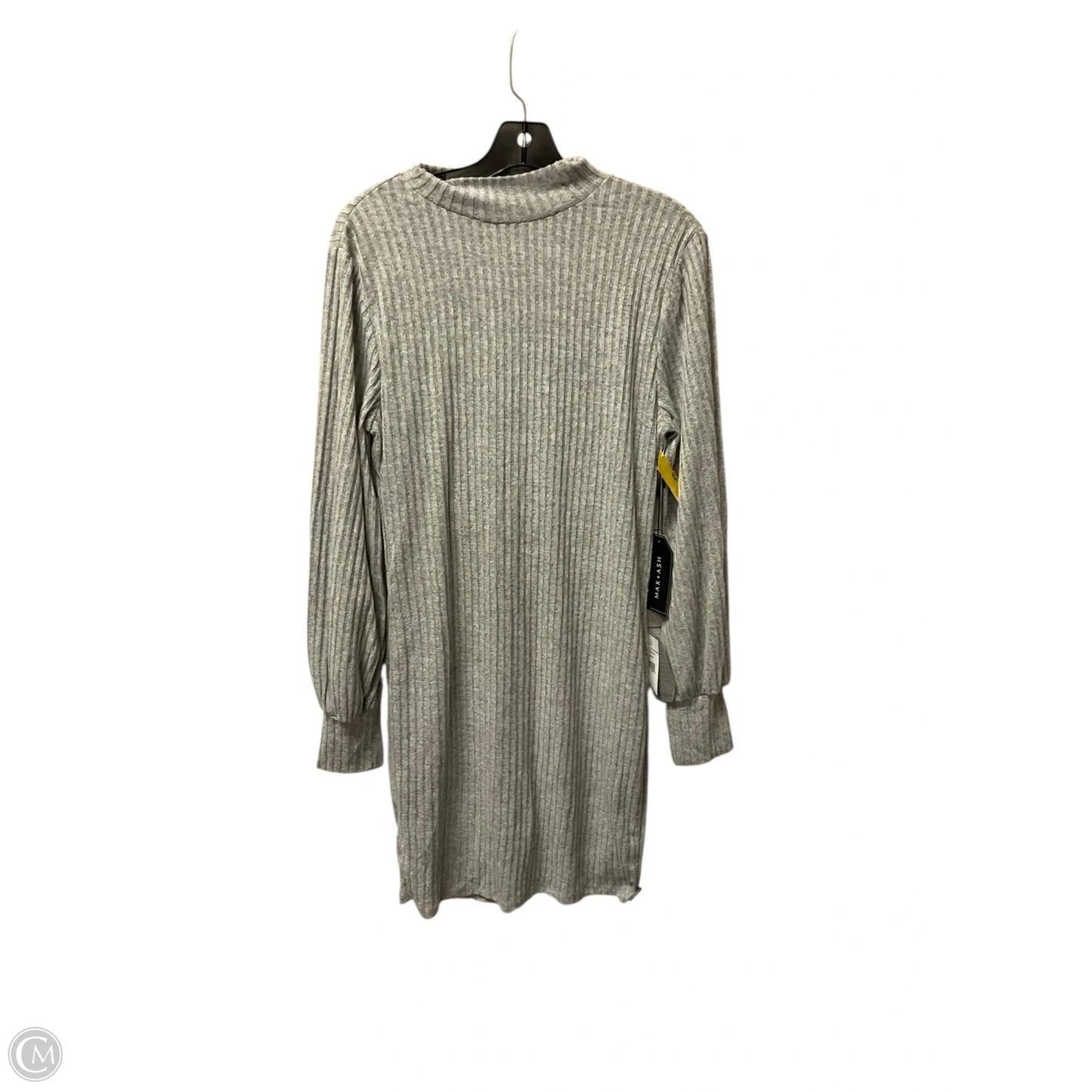 Dress Casual Midi By Clothes Mentor In Grey, Size: L