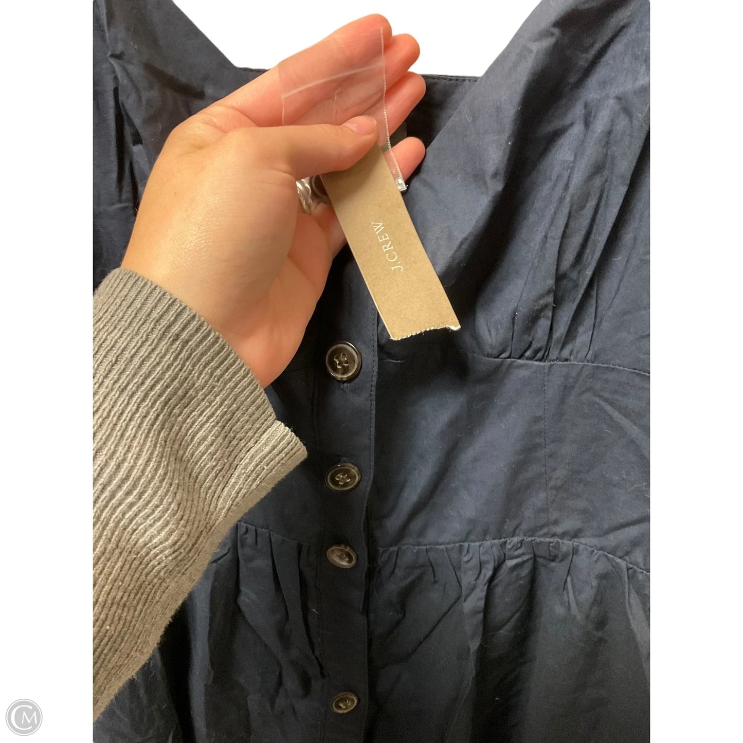 Dress Casual Midi By J. Crew In Navy, Size: 10