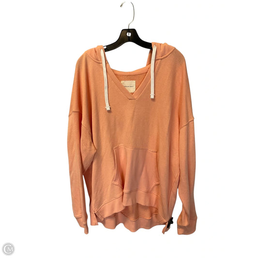 Sweatshirt Hoodie By American Eagle In Peach, Size: Xl