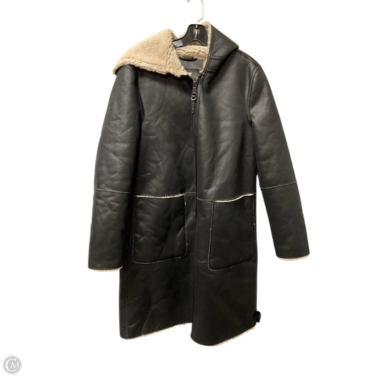 Coat Trench Coat By Dkny In Black, Size: M