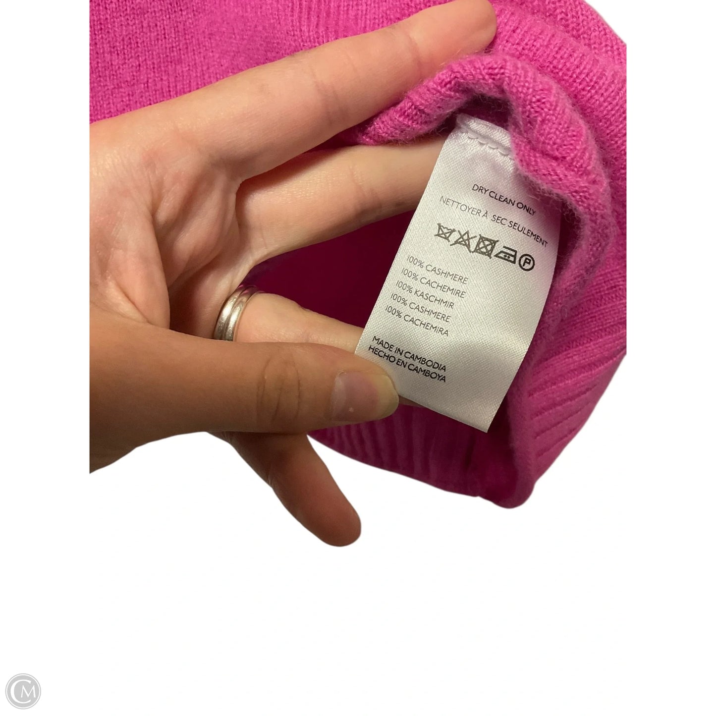Top Short Sleeve By Anthropologie In Pink, Size: L