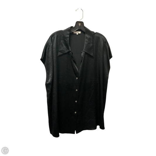 Top Short Sleeve By Vince In Black, Size: Xxl