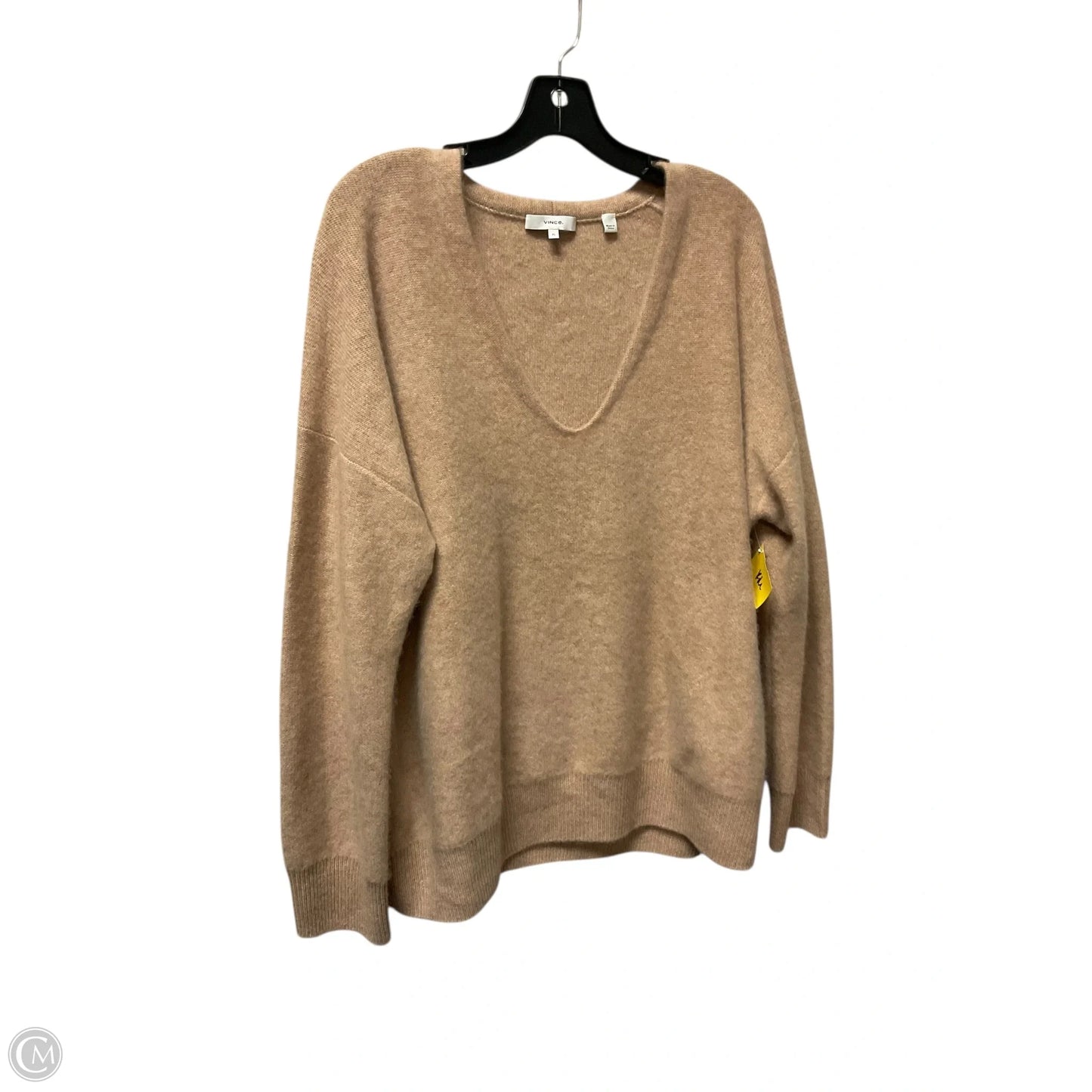 Sweater Cashmere By Vince In Tan, Size: Xl