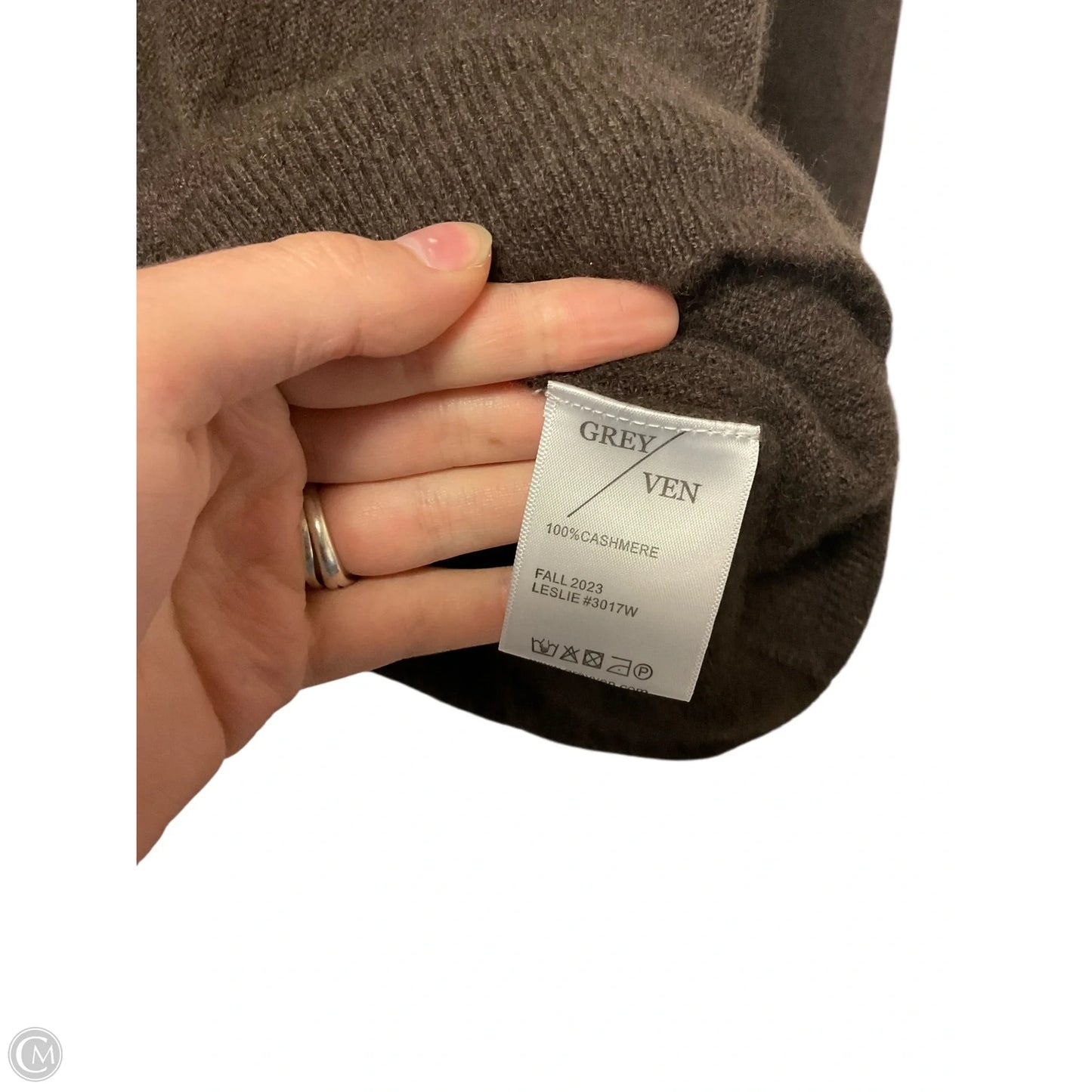 Sweater Cashmere By Clothes Mentor In Brown, Size: Xl