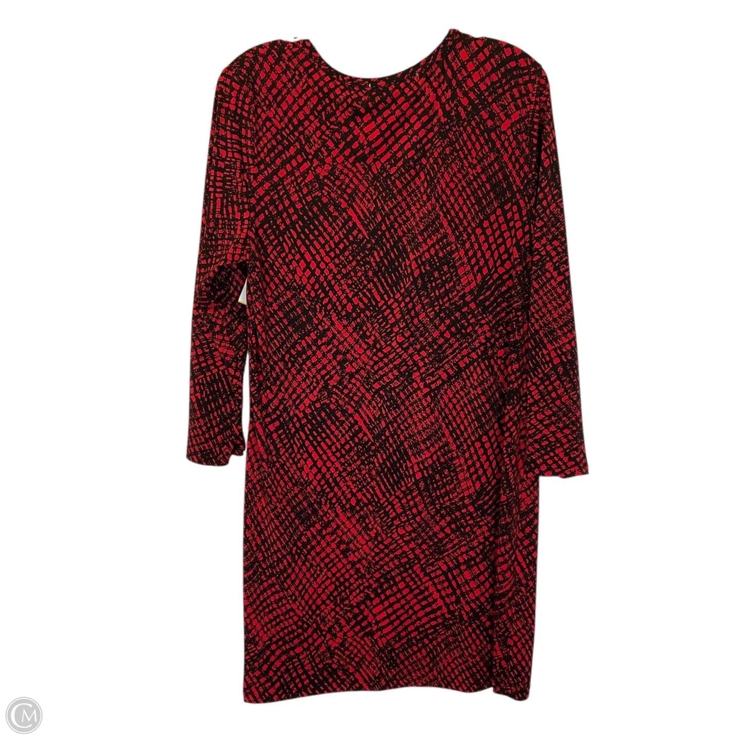 Dress Casual Short By Michael By Michael Kors In Black & Red, Size: L