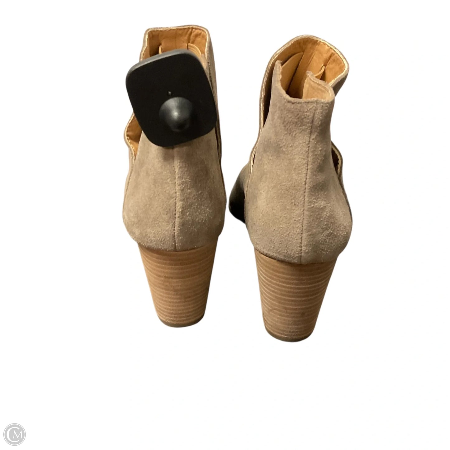 Sandals Heels Wedge By Lucky Brand In Grey, Size: 9.5