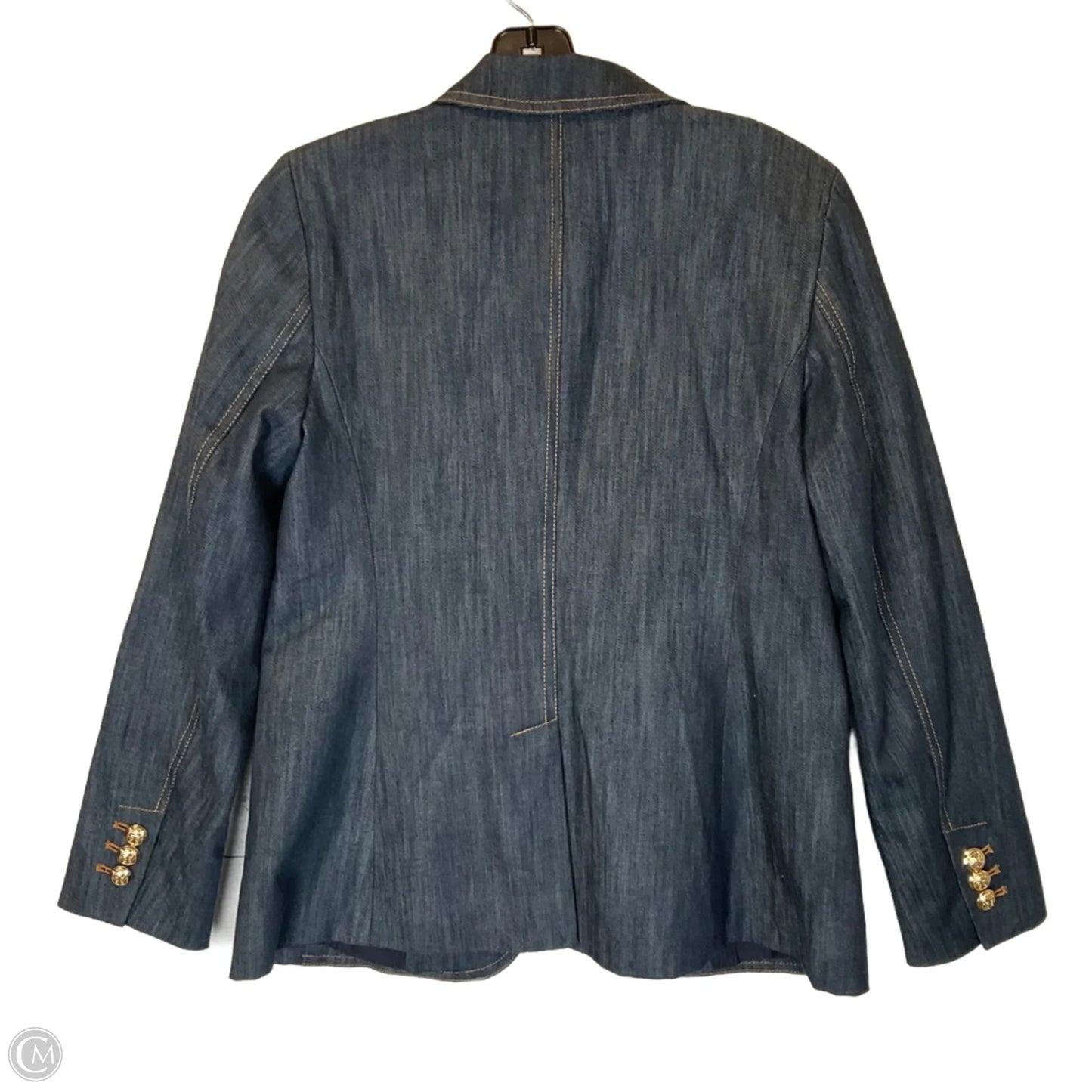 Blazer By Talbots In Blue Denim, Size: Xs