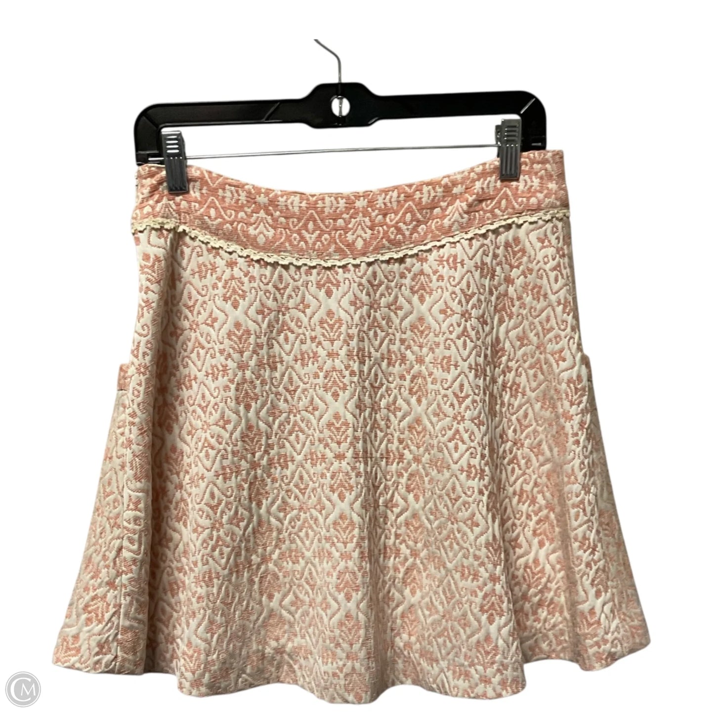 Skirt Mini & Short By Free People In Cream & Pink, Size: 8