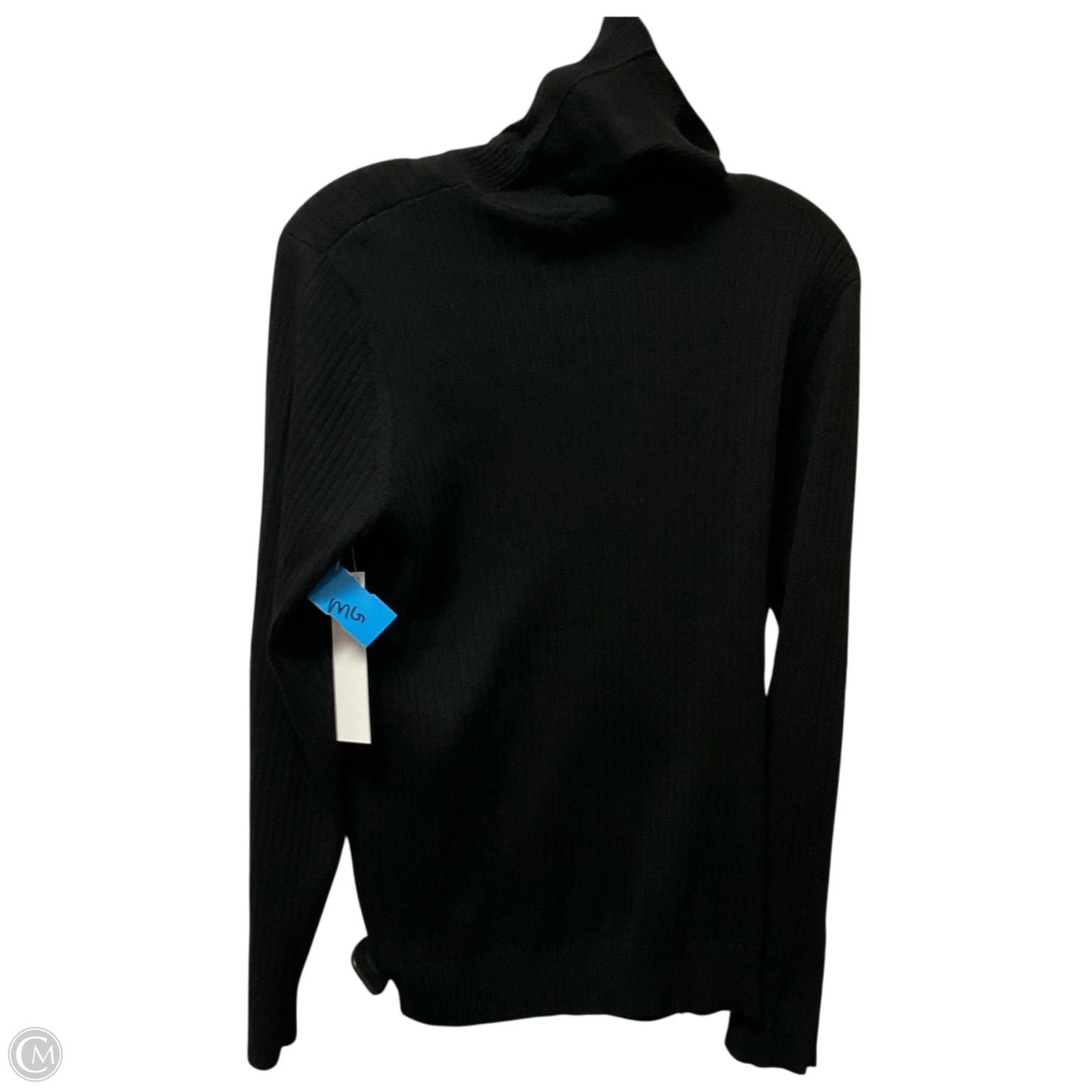 Top Long Sleeve By Calvin Klein In Black, Size: L
