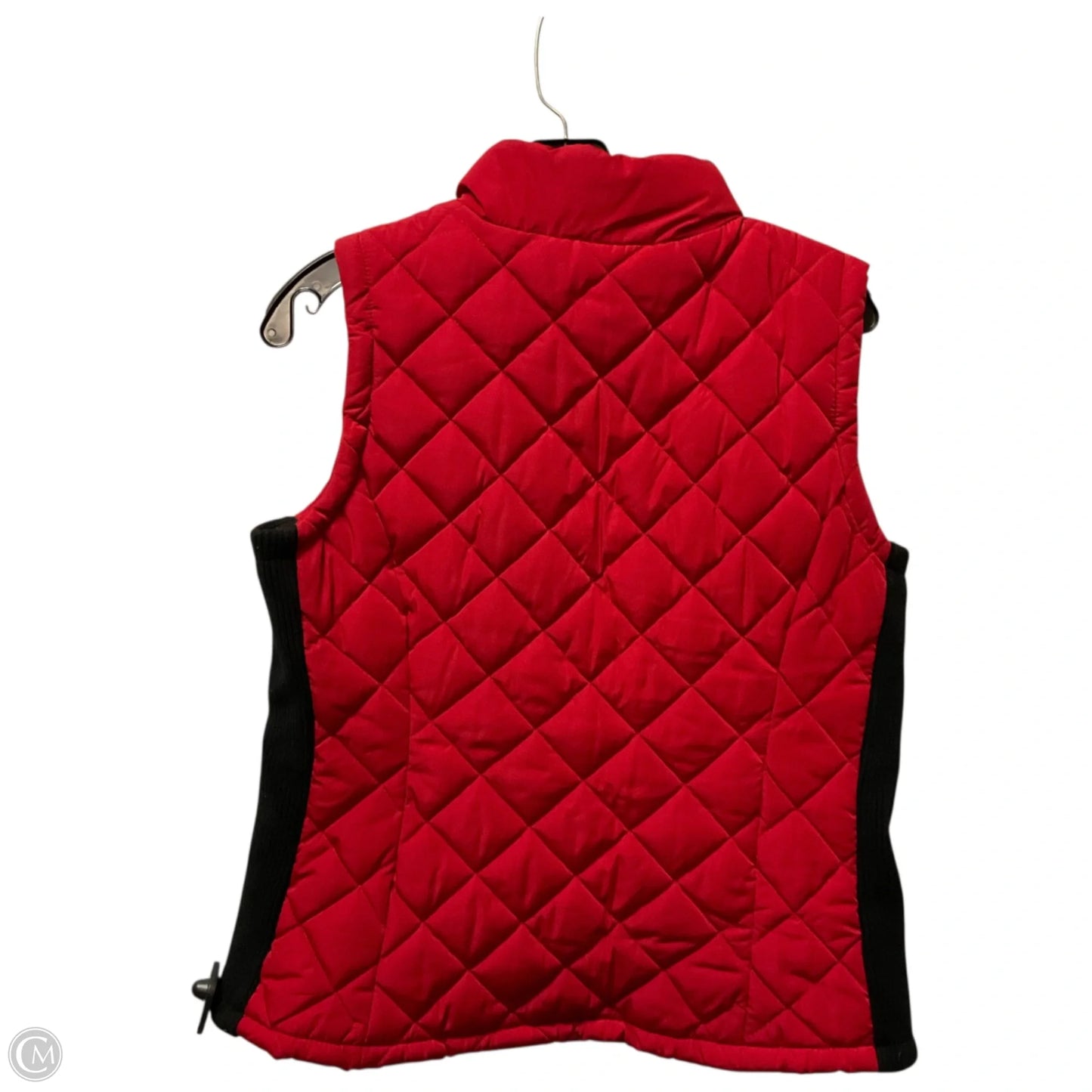 Vest Puffer & Quilted By Calvin Klein In Red, Size: M