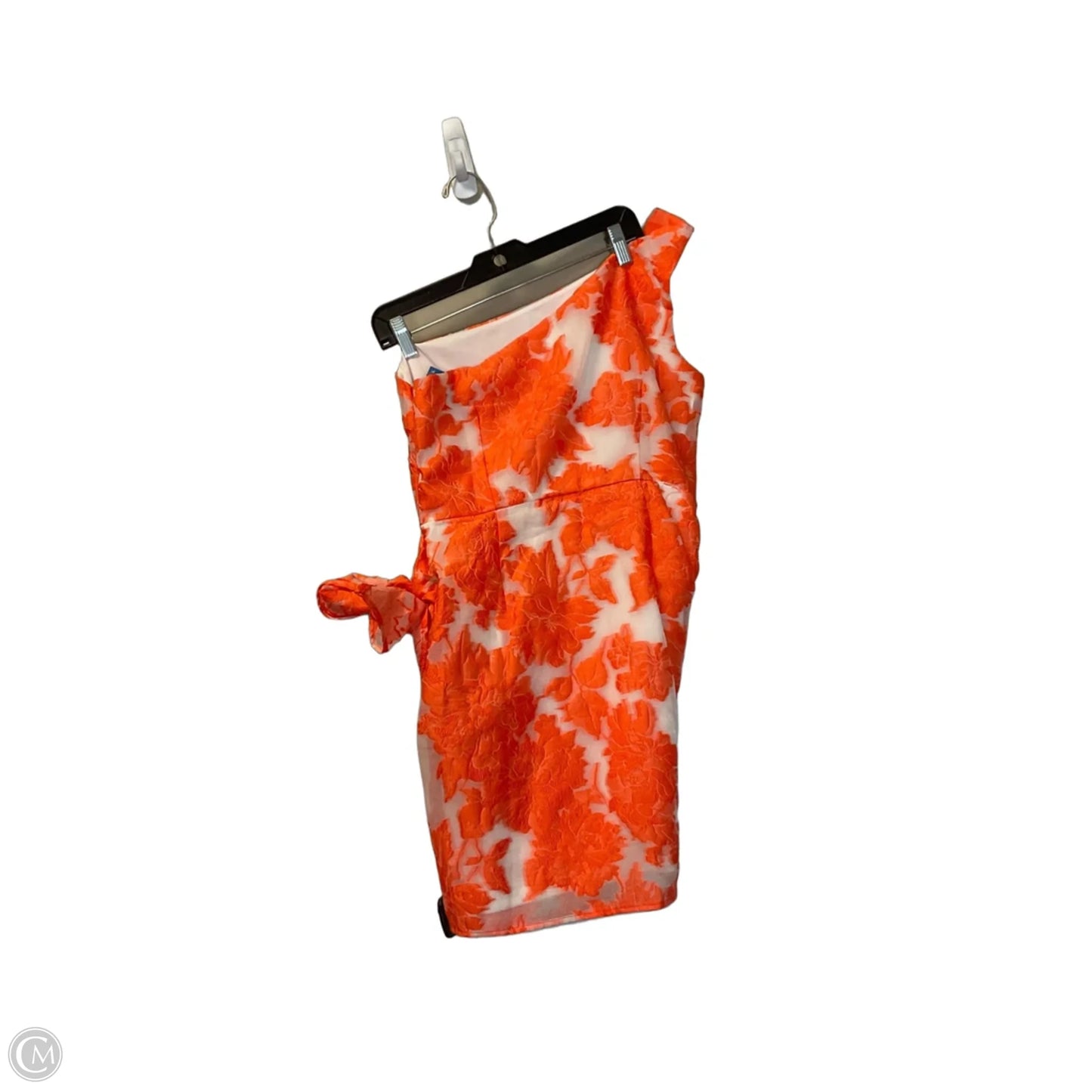 Dress Party Short By Showpo In Orange & White, Size: 10