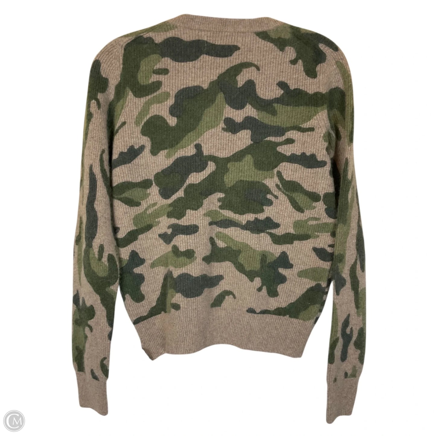 Sweater Cashmere By Magaschoni In Camouflage Print, Size: L