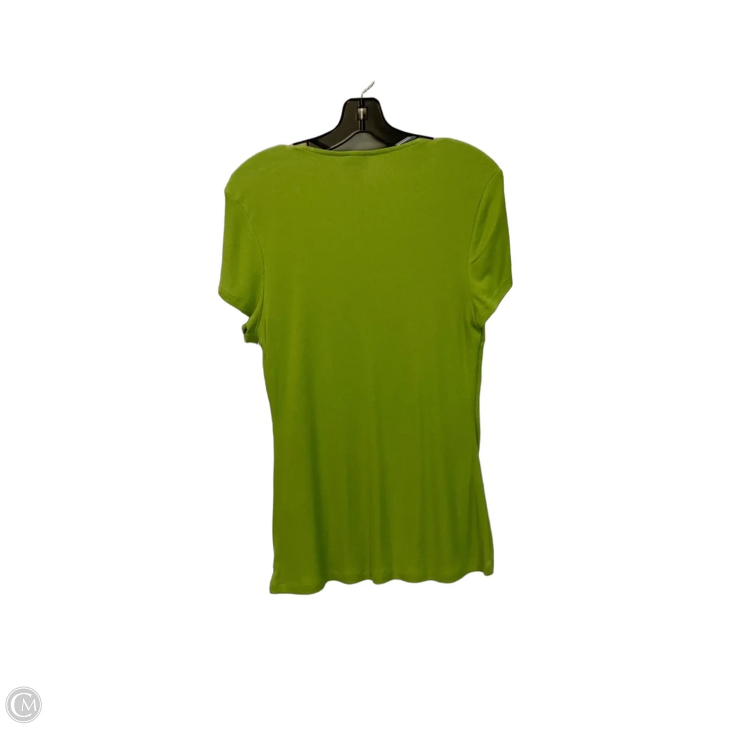 Top Short Sleeve Basic By International Concepts In Green, Size: L