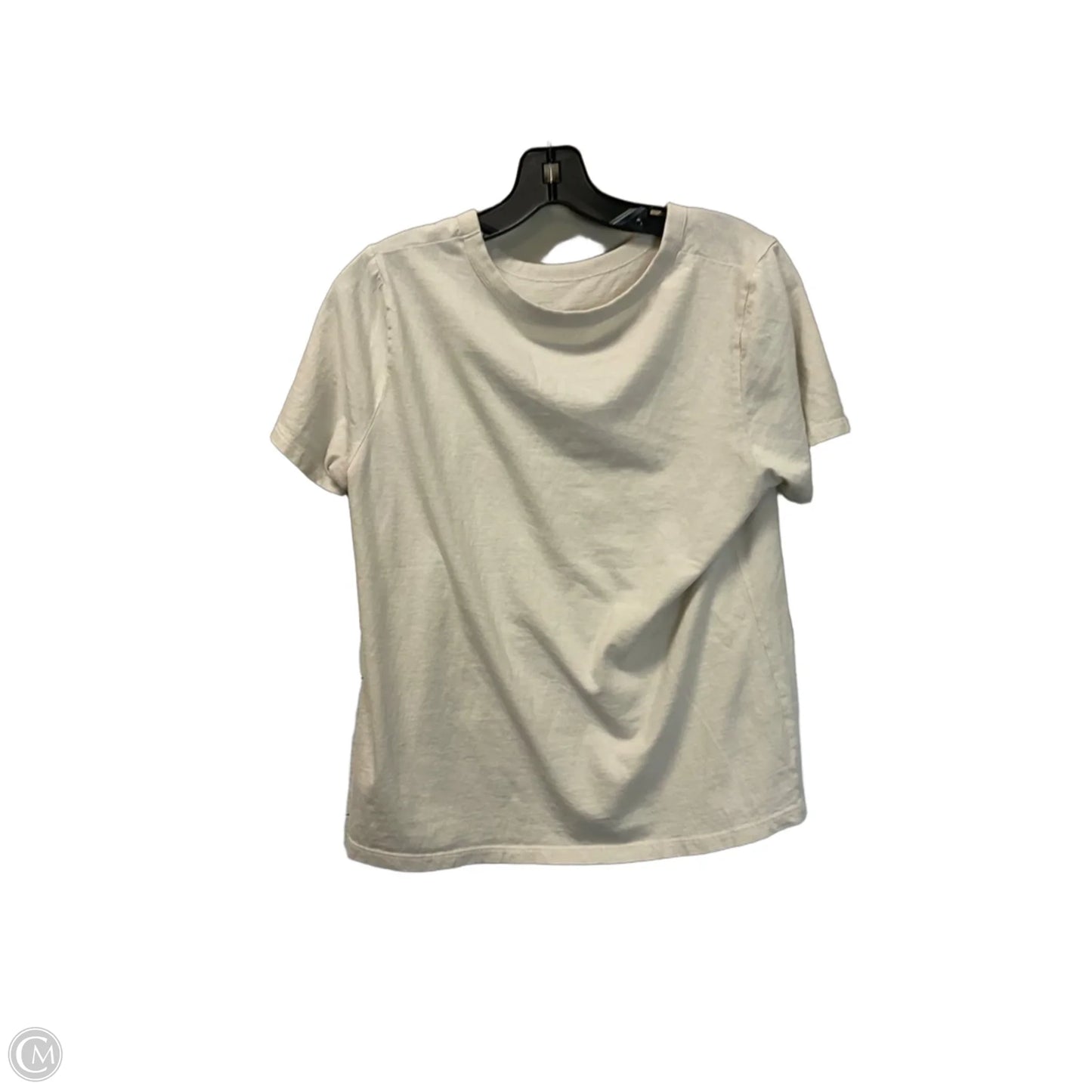 Top Short Sleeve Basic By Old Navy In Tan, Size: M